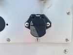 Trailer Chassis with Power Receptacle Functional