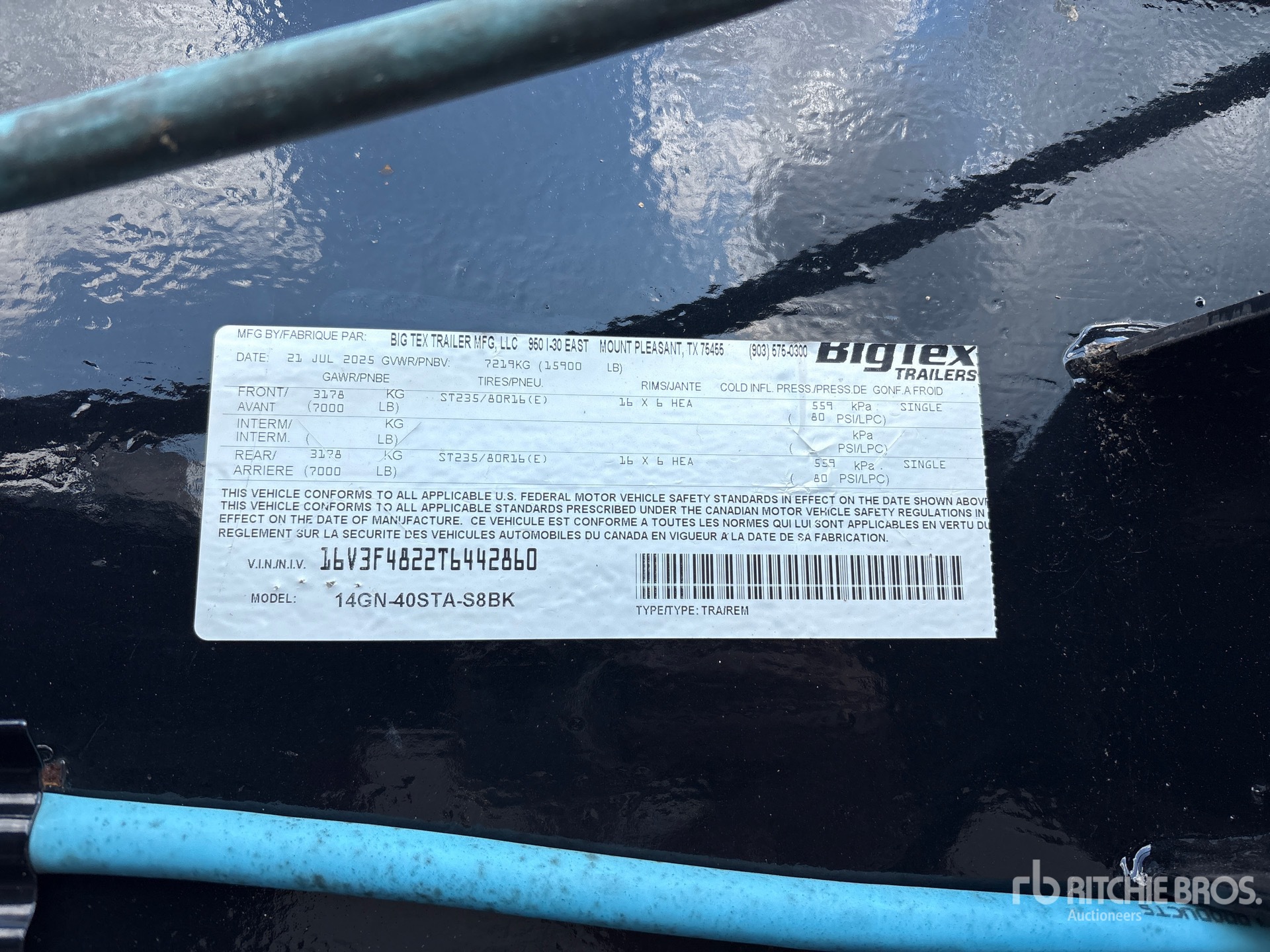 2026 Big Tex 14GN-40STA-S8BK