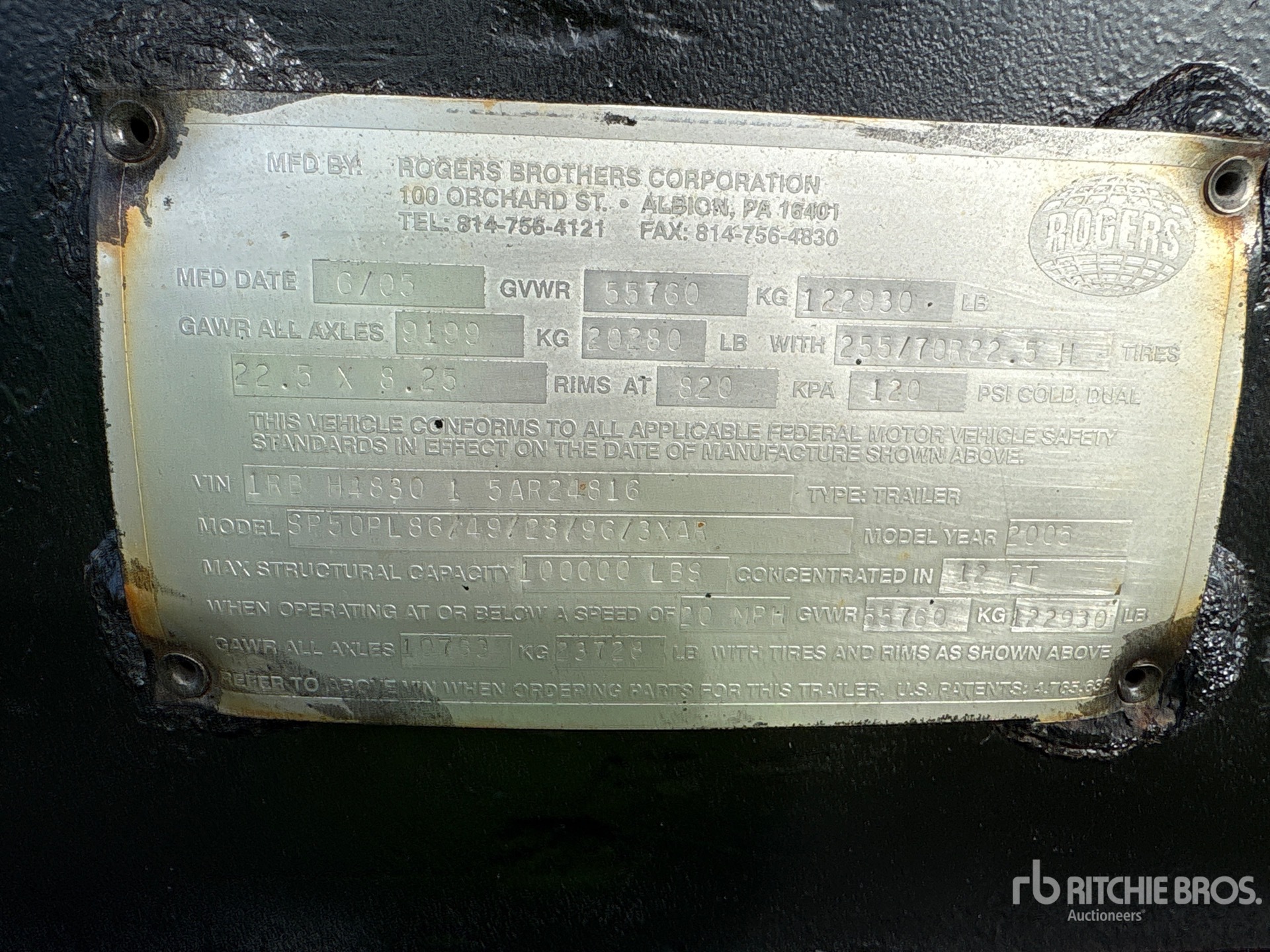 2005 Rogers SP50PL86