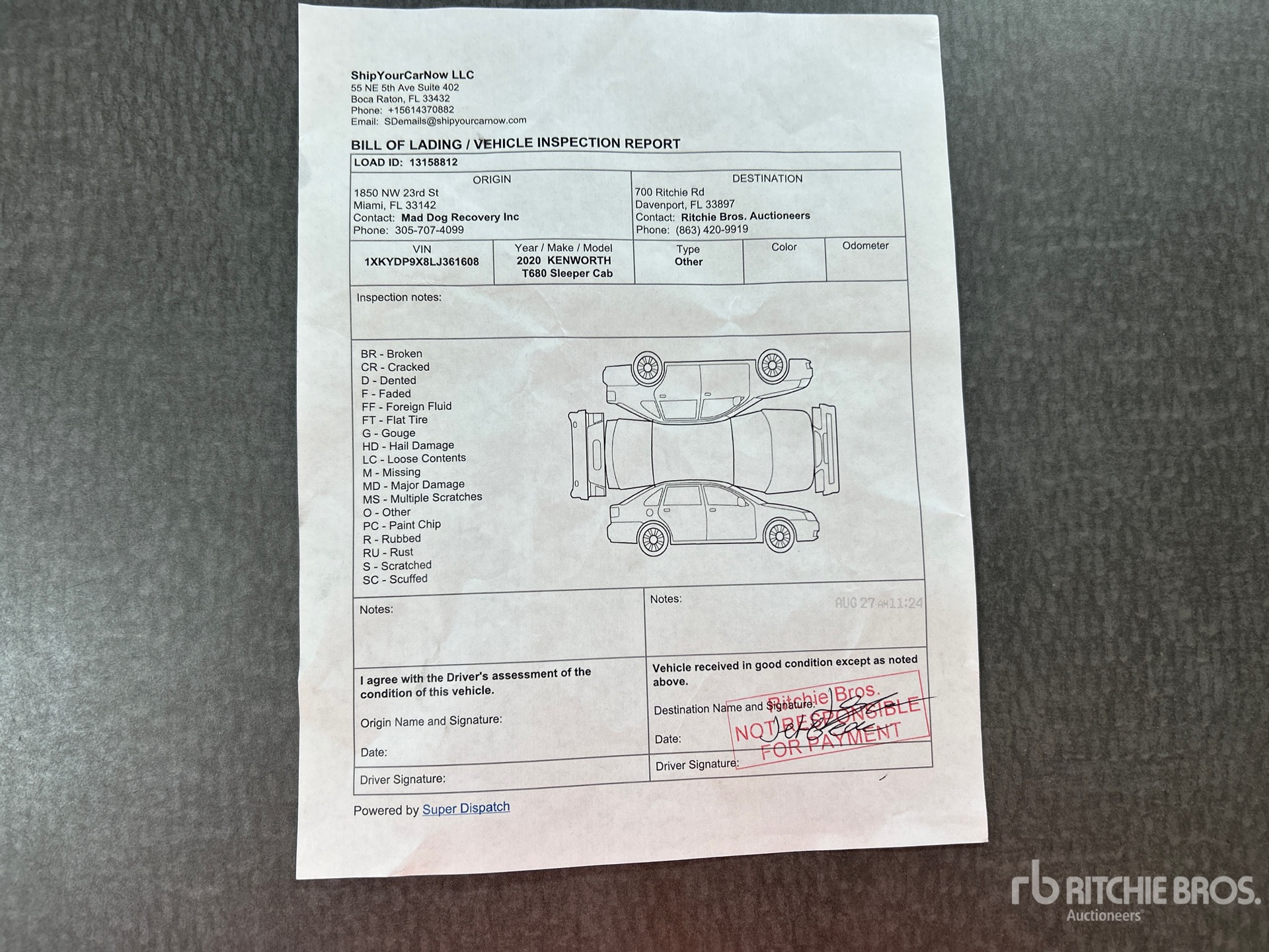 2020 Kenworth T680