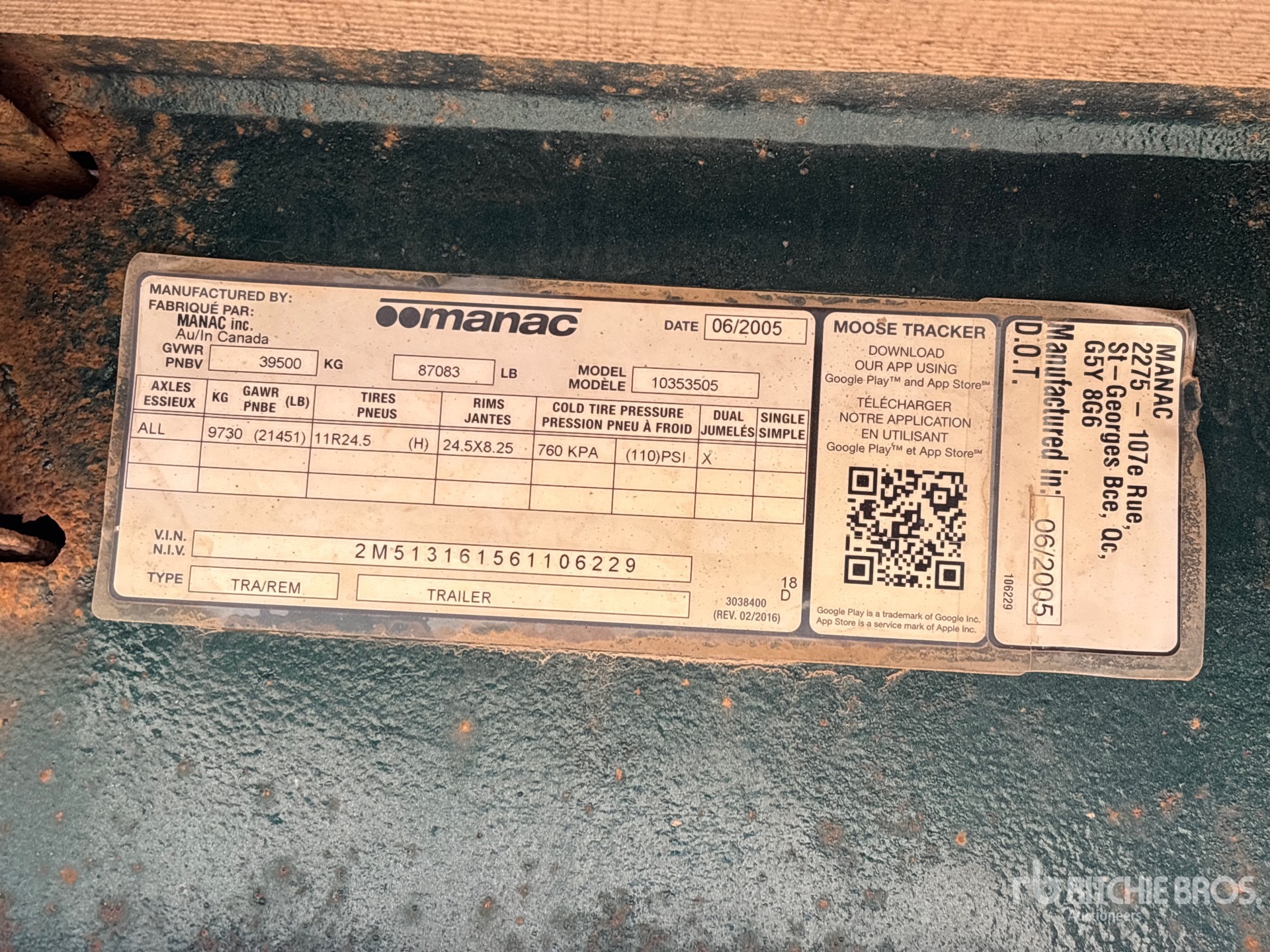 2006 Manac 53 ft Tri/A