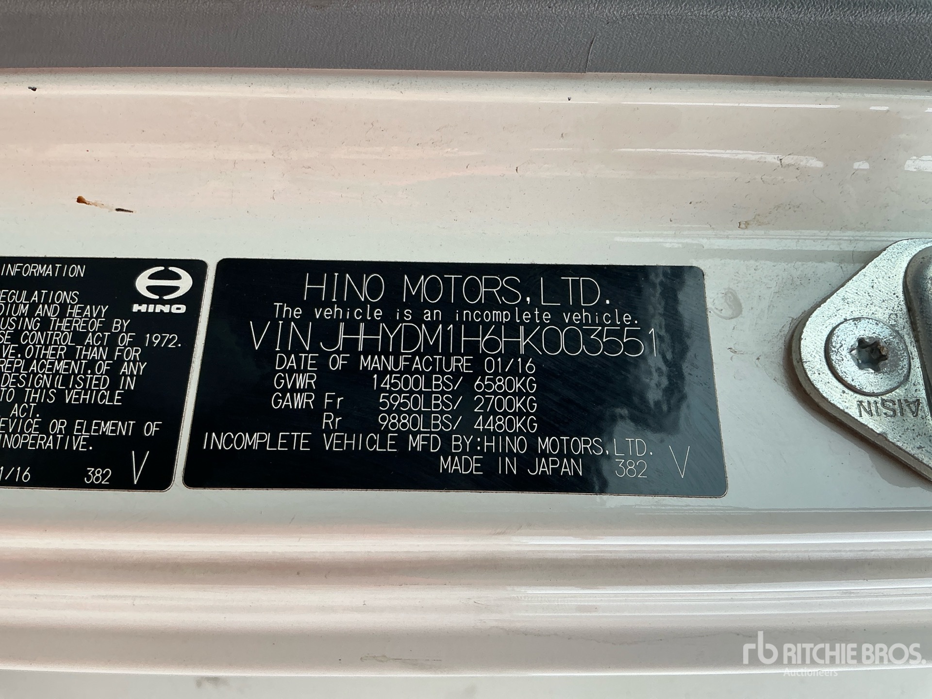 2017 Hino 155