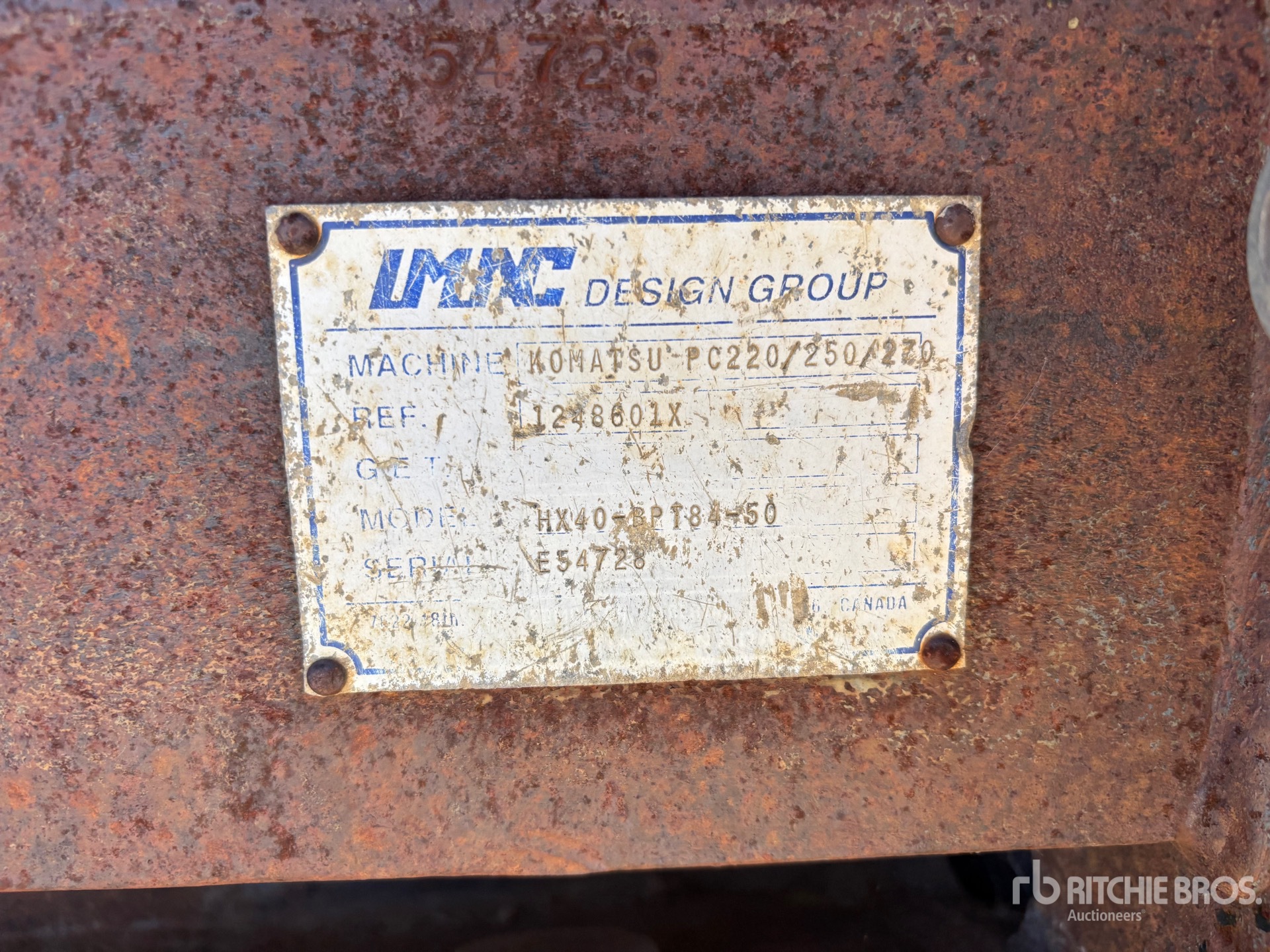 Imac 85 in - Fits Komatsu PC220/250/270