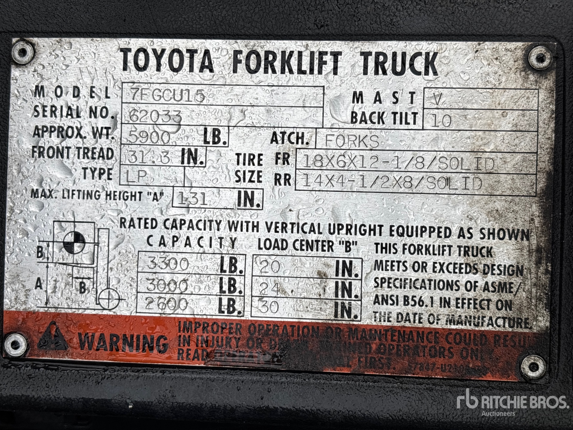 2005 Toyota 7FGCU15