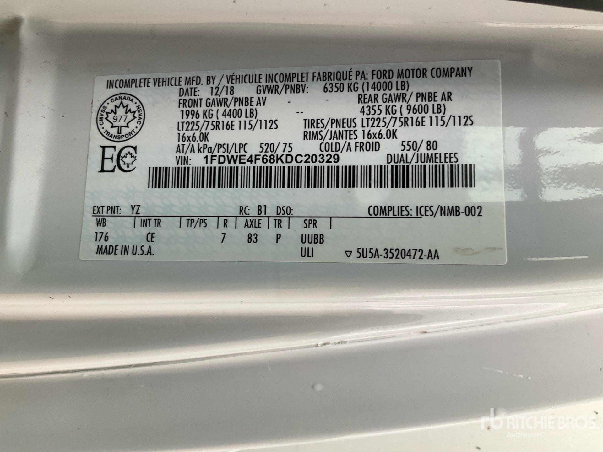 2019 Ford E450