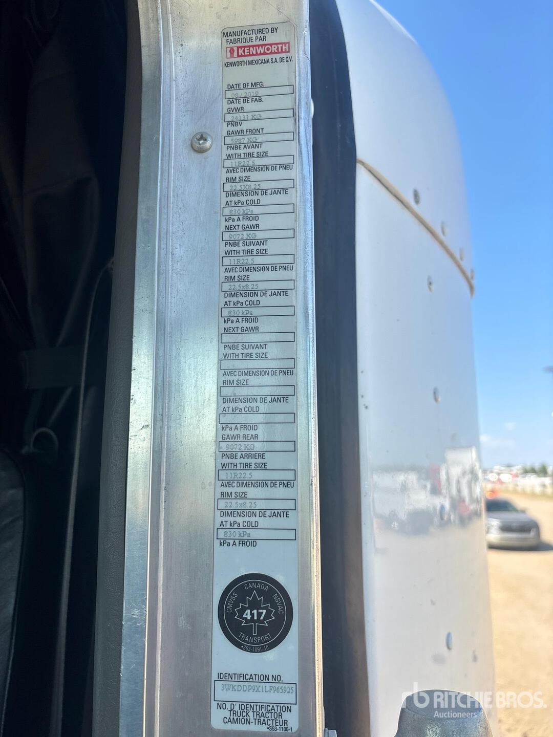 2020 Kenworth T800