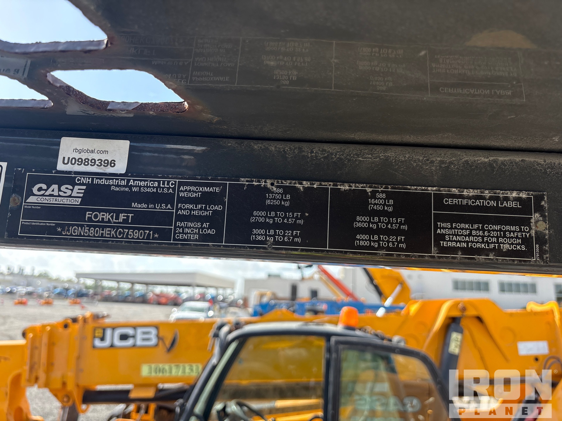 2019 Case 586H
