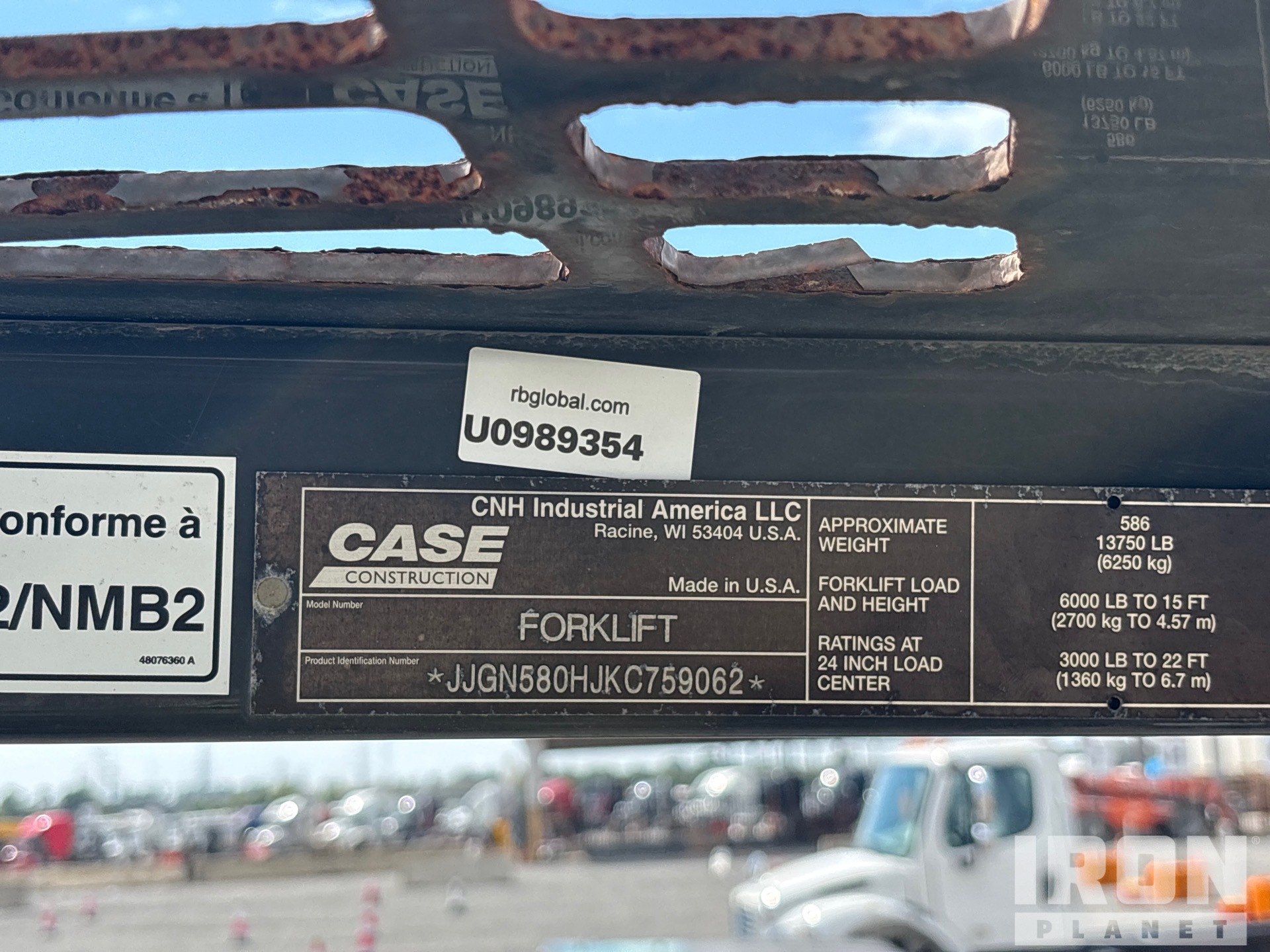 2019 Case 586H