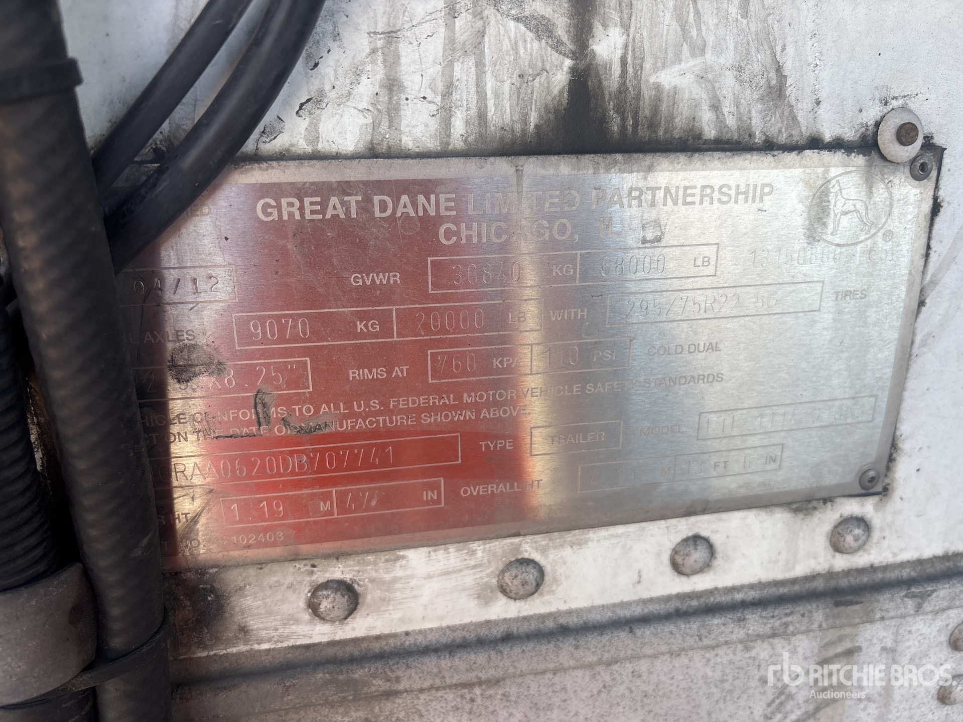 2013 Great Dane 53 ft x 102 in T/A