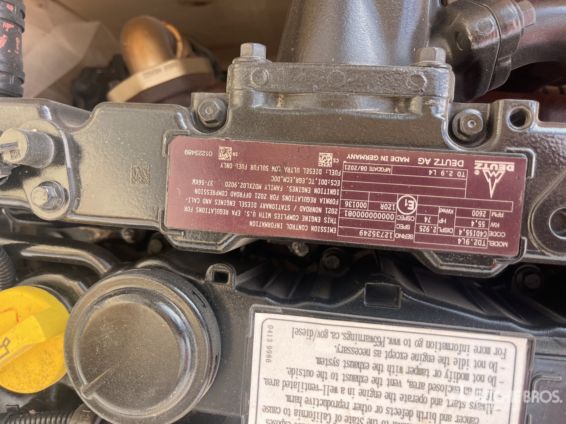 2021 Deutz TD2.9L4