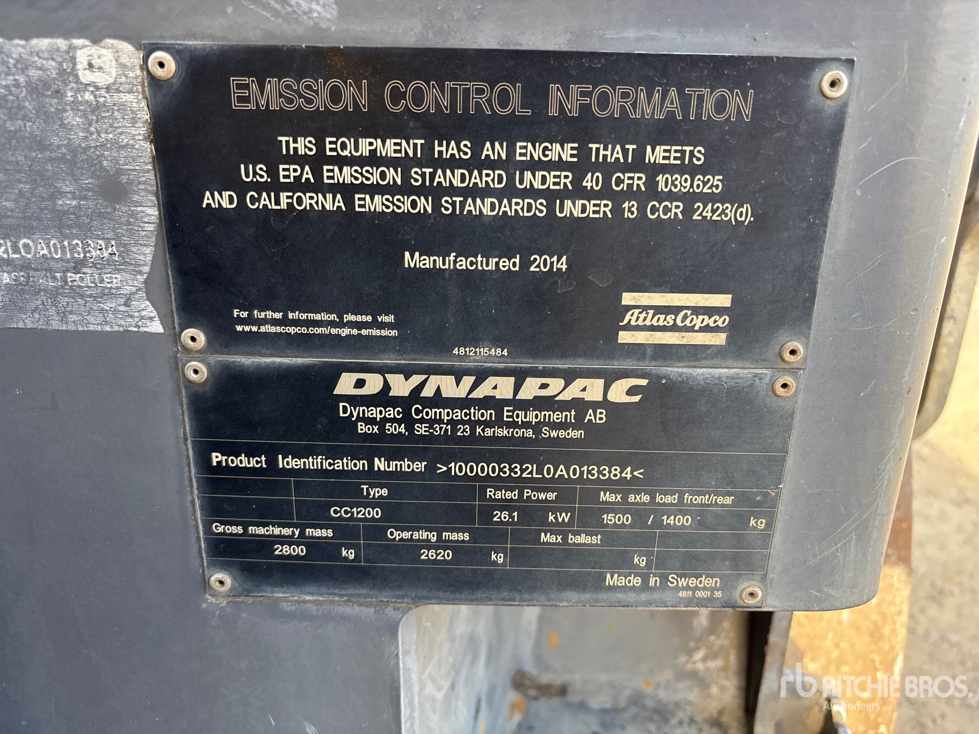 2014 Dynapac CC1200
