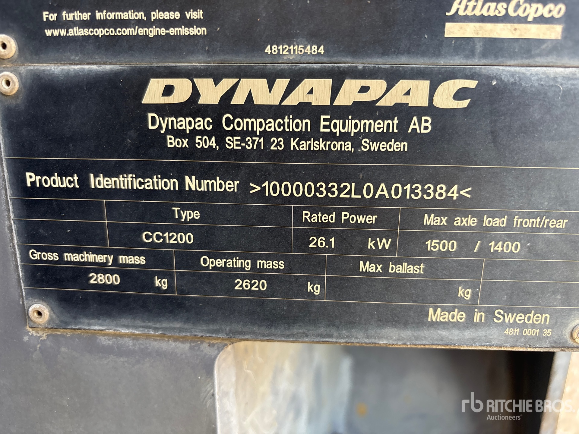 2014 Dynapac CC1200