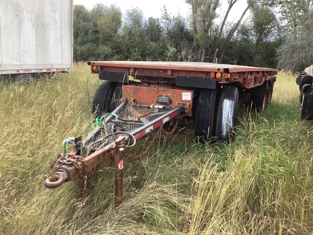 1995 Alloy  22 ft Tri/A Turntable Pup Flatbed Trailer