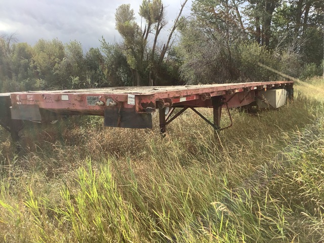 1997 Great Dane GPM240 20000 lb 40 ft T/A A-Train Lead Flatbed Trailer