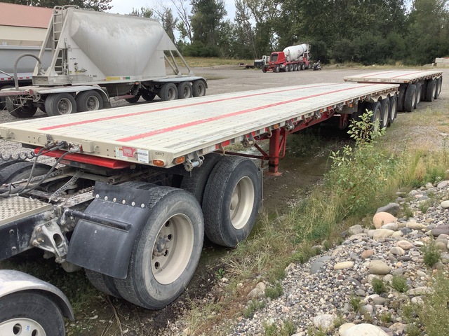 2018 Western 40 ft Tri/A Turntable A-Train Trailer Train Flatbed Trailer