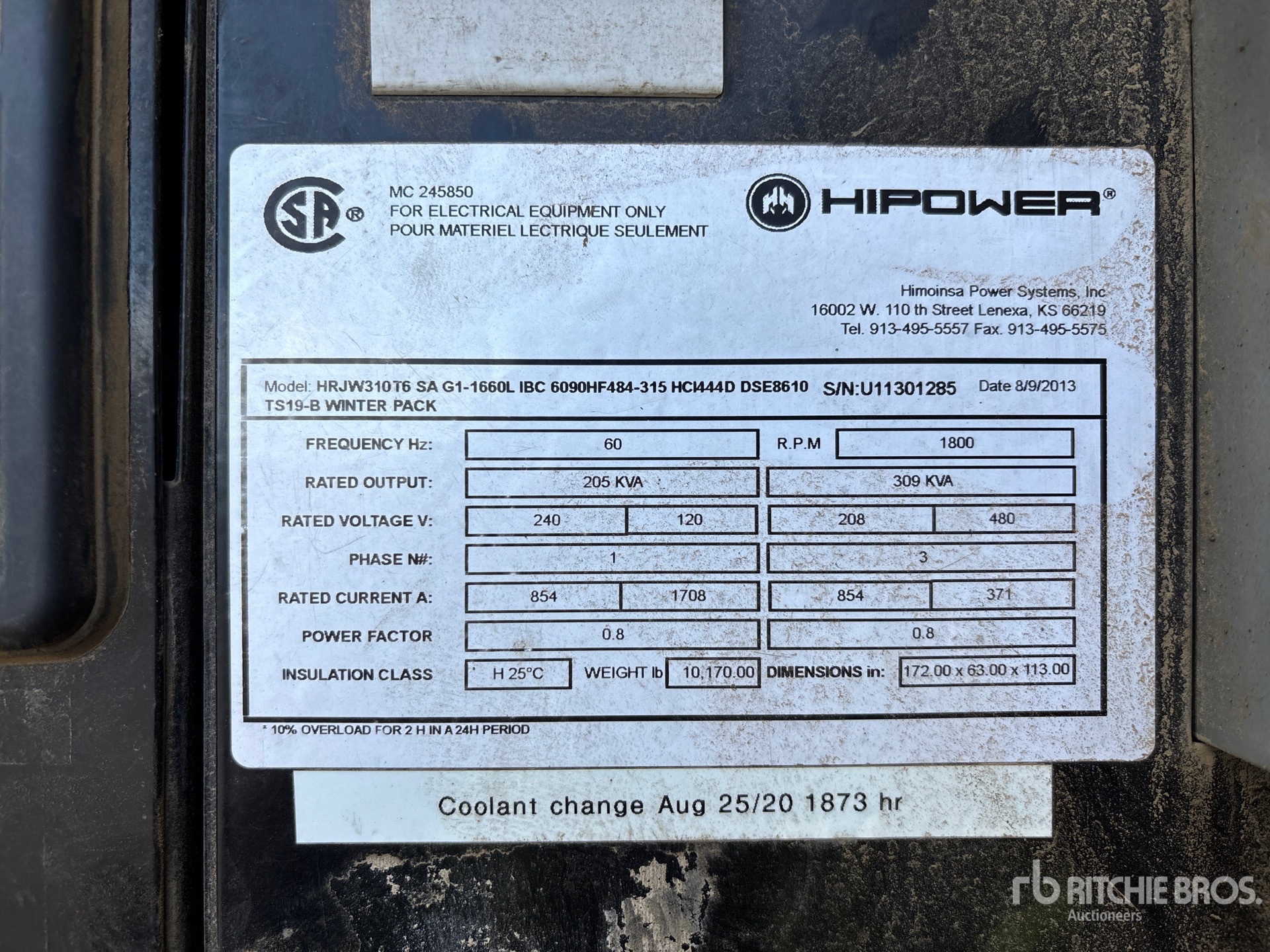 2013 Hipower HRJW310T6