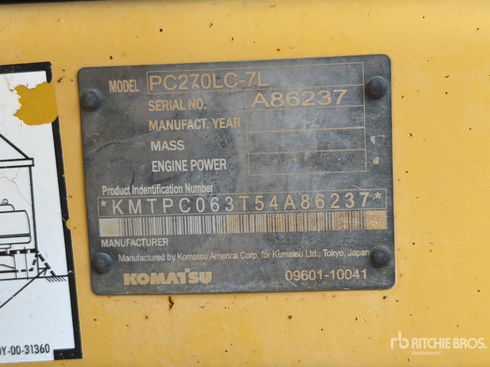 2005 Komatsu PC270LC-7
