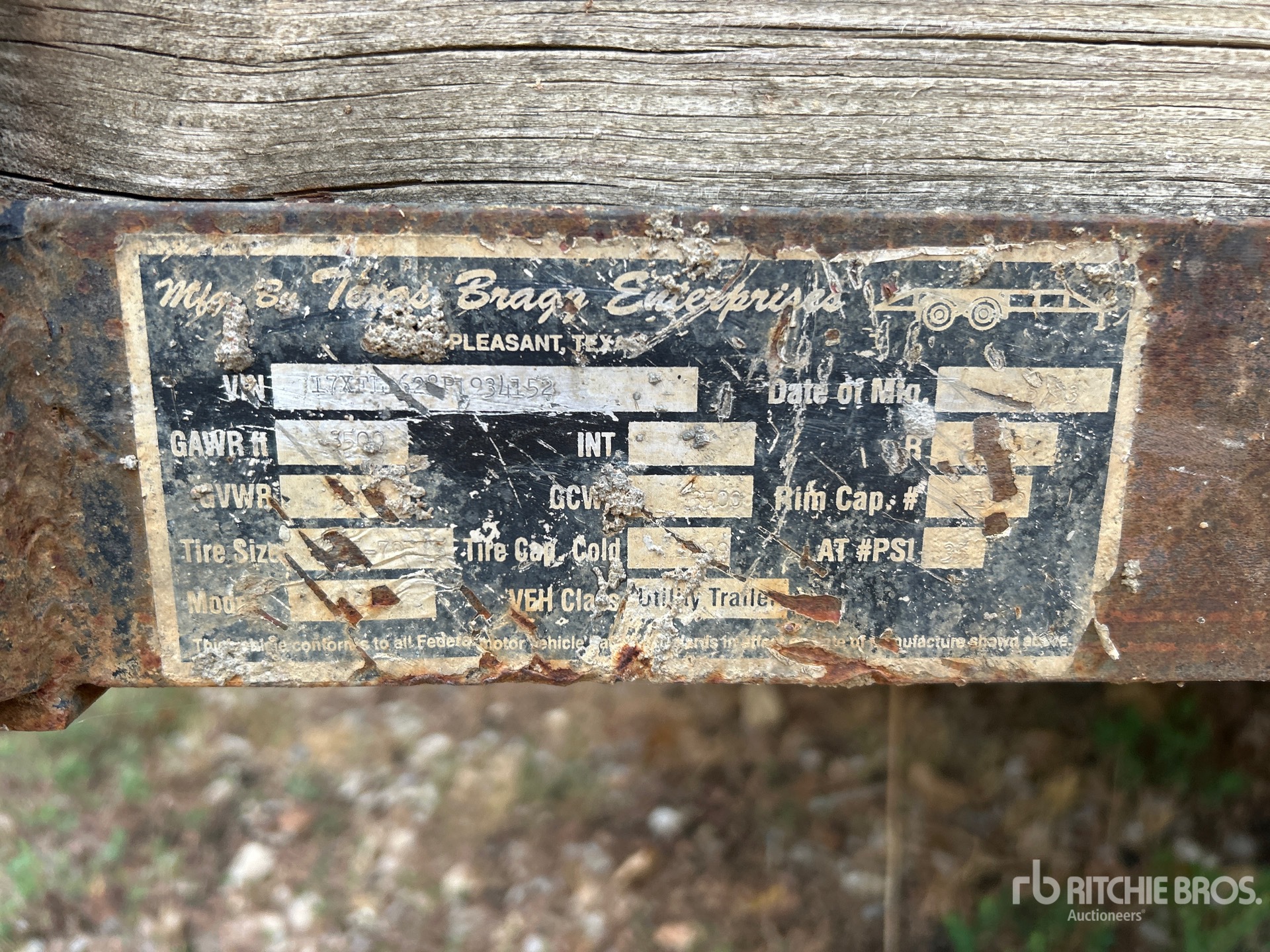 1993 Texas Bragg 16 FT T/A