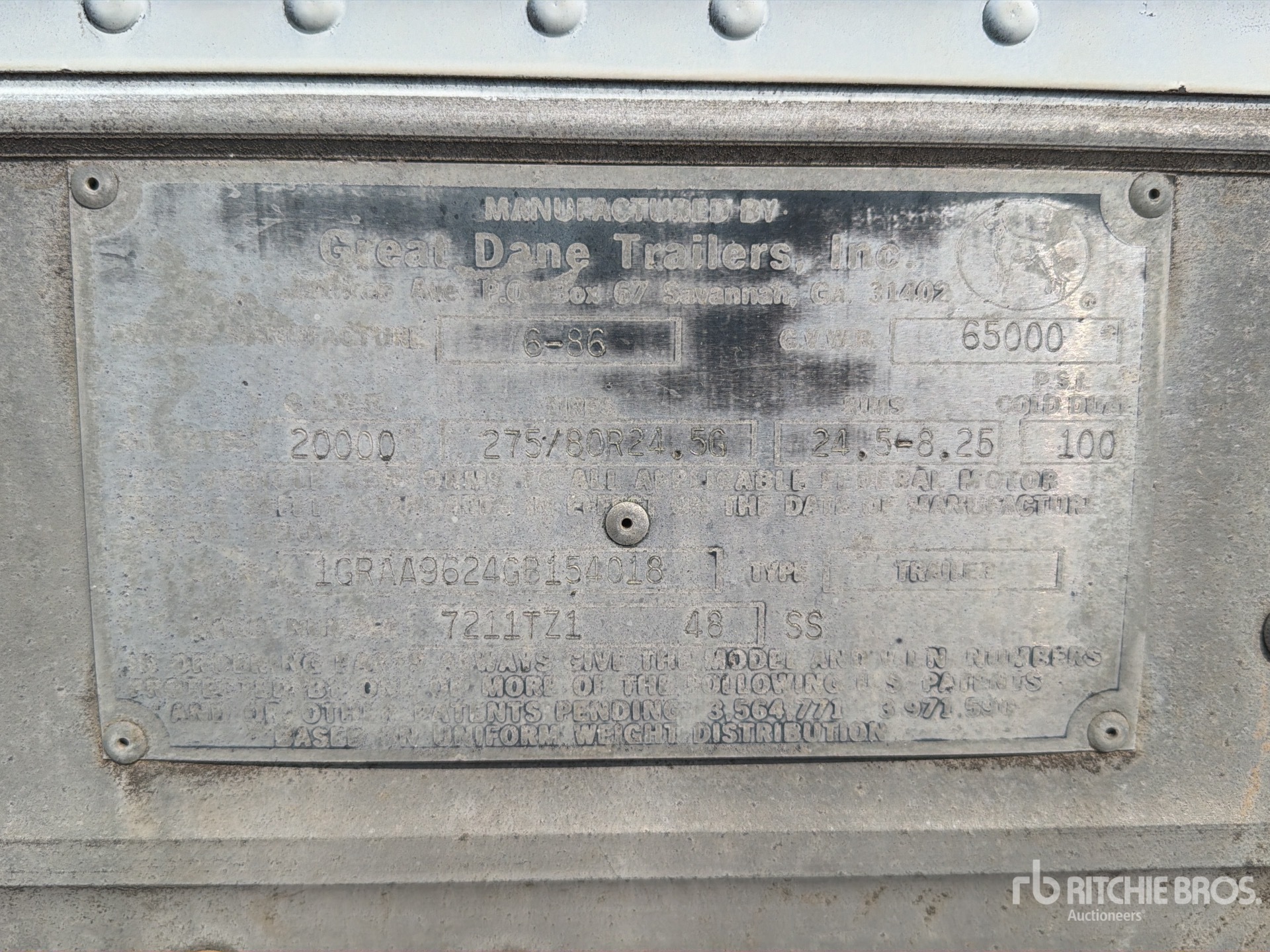 2016 Great Dane 48 FT X 102 IN T/A