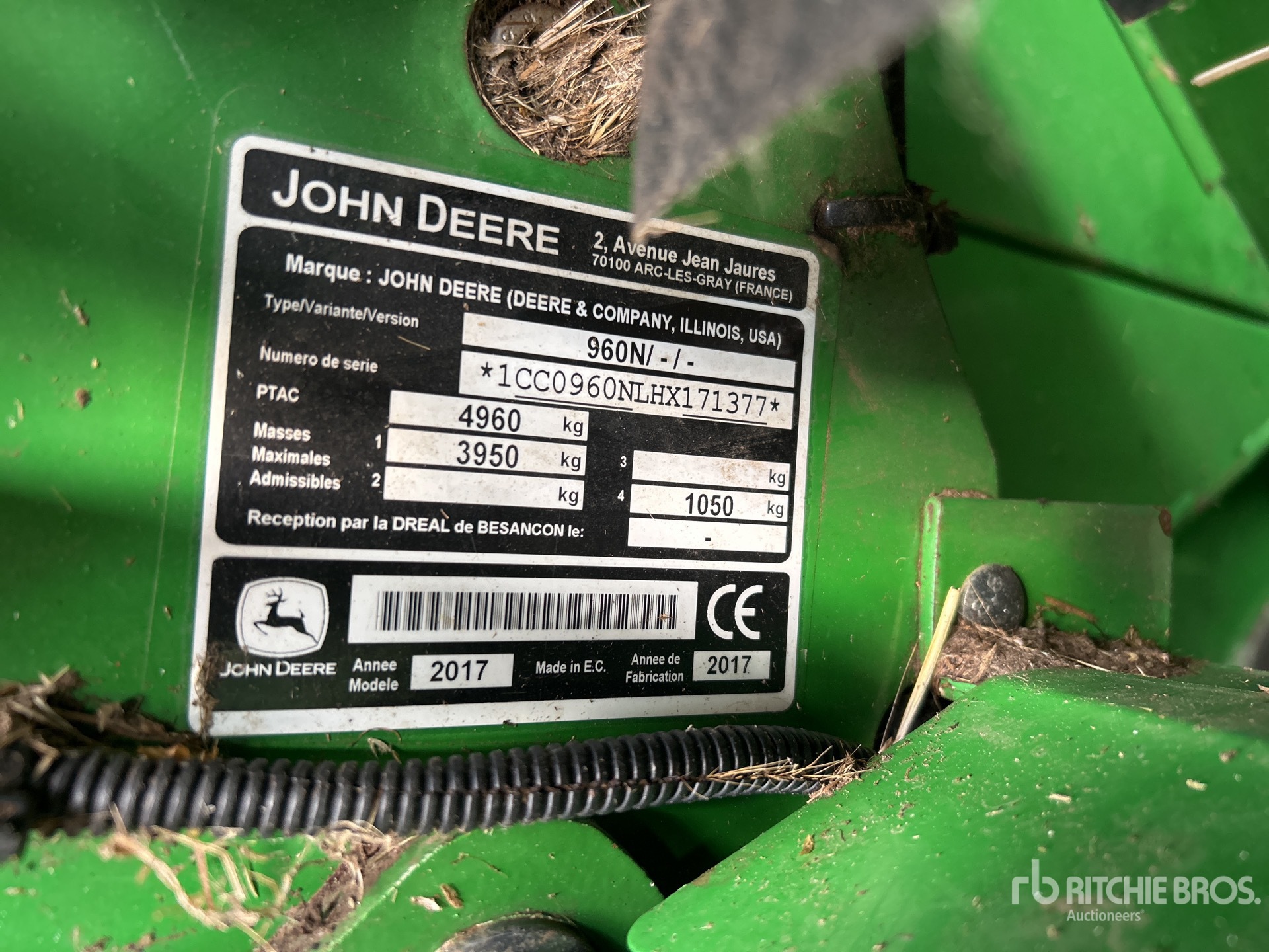 2017 John Deere 960