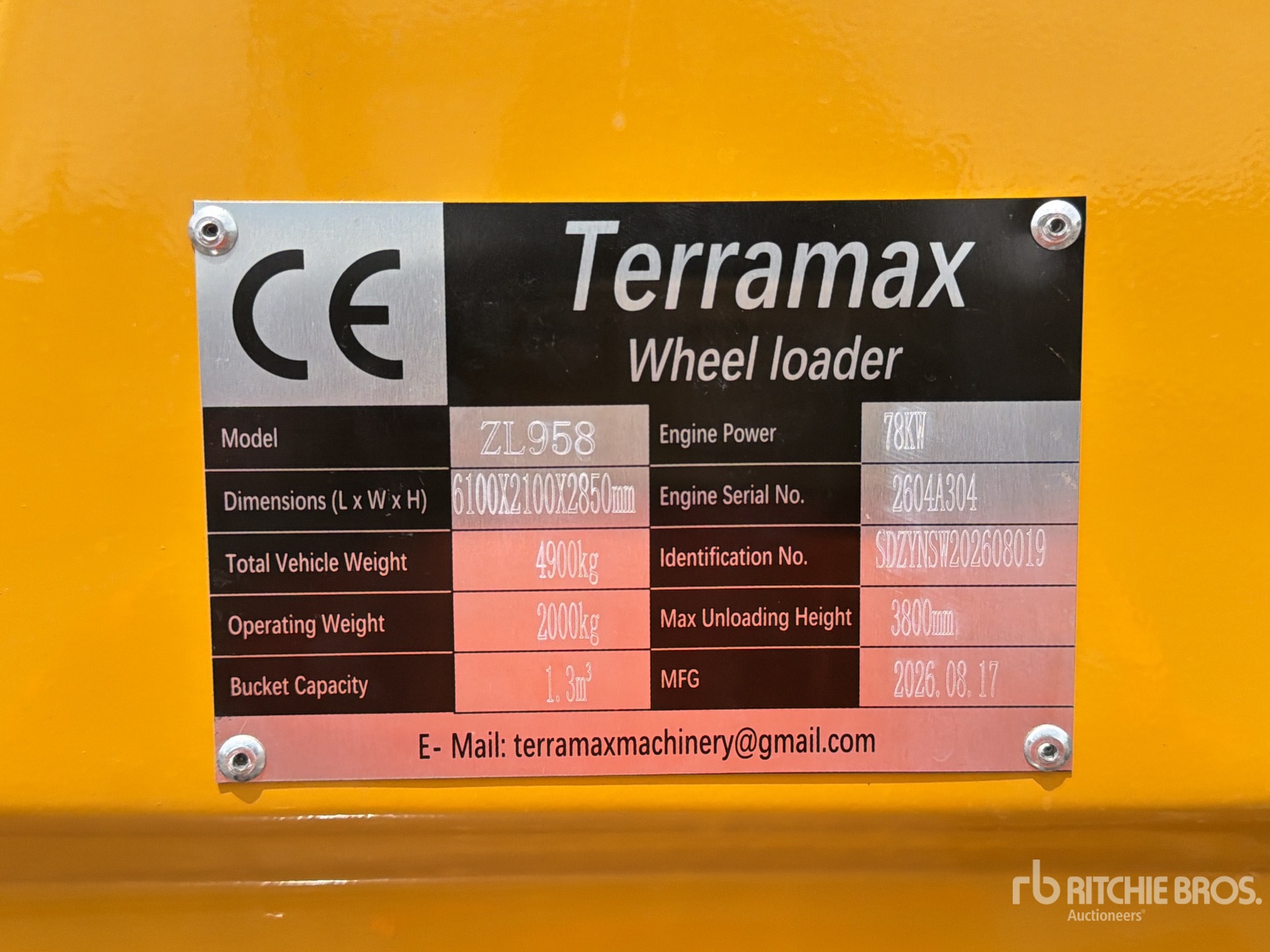 2026 TERRAMAX ZL958