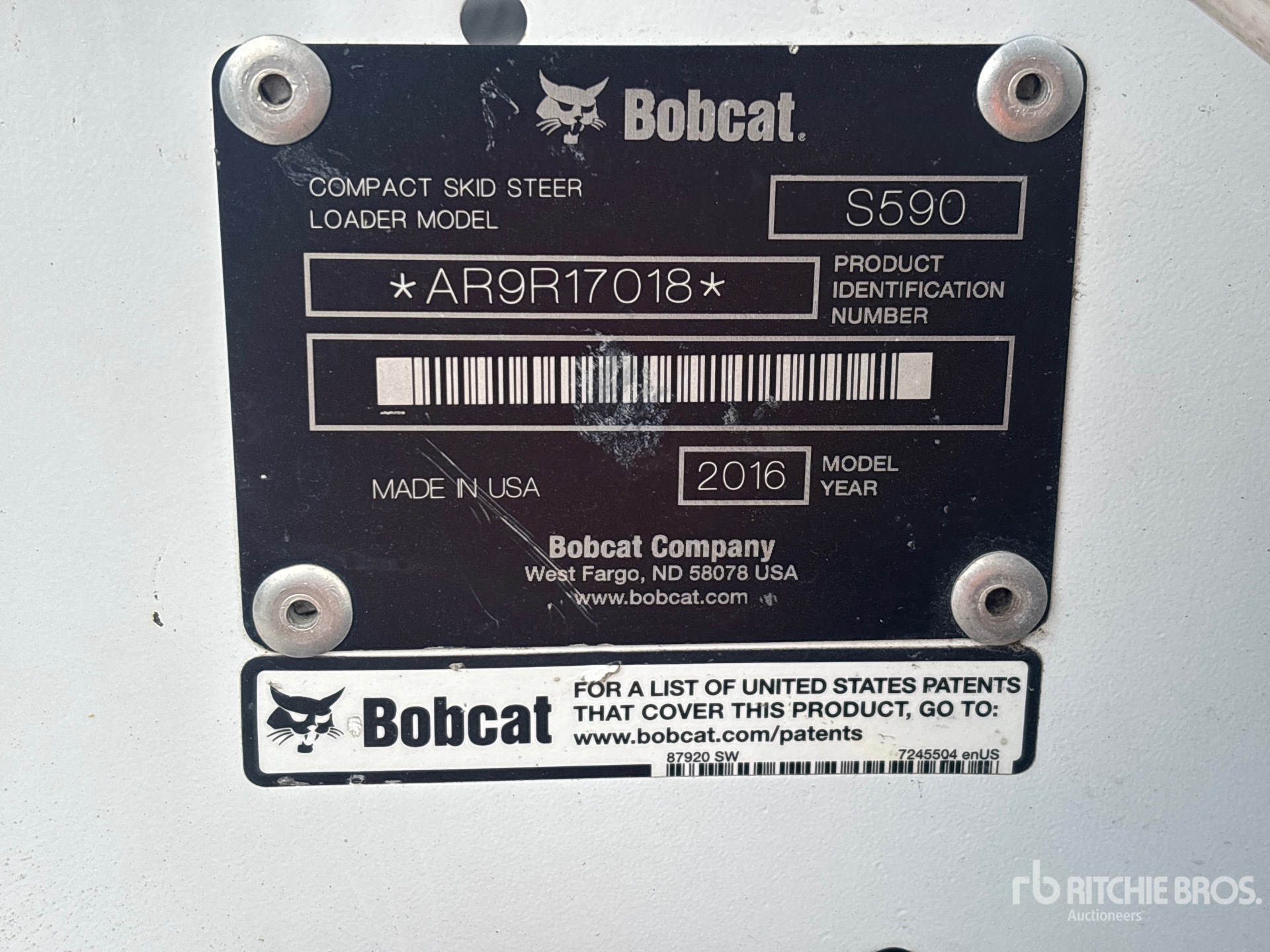 2016 Bobcat S590