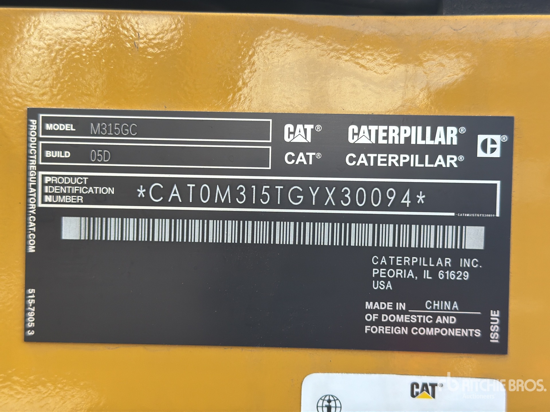 2026 Caterpillar M315GC