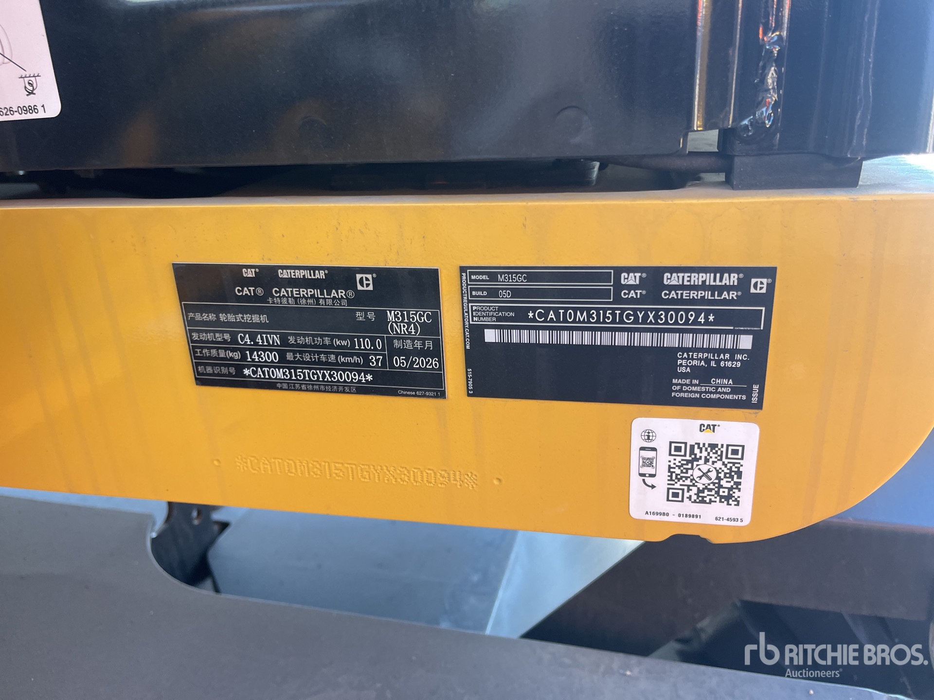 2026 Caterpillar M315GC