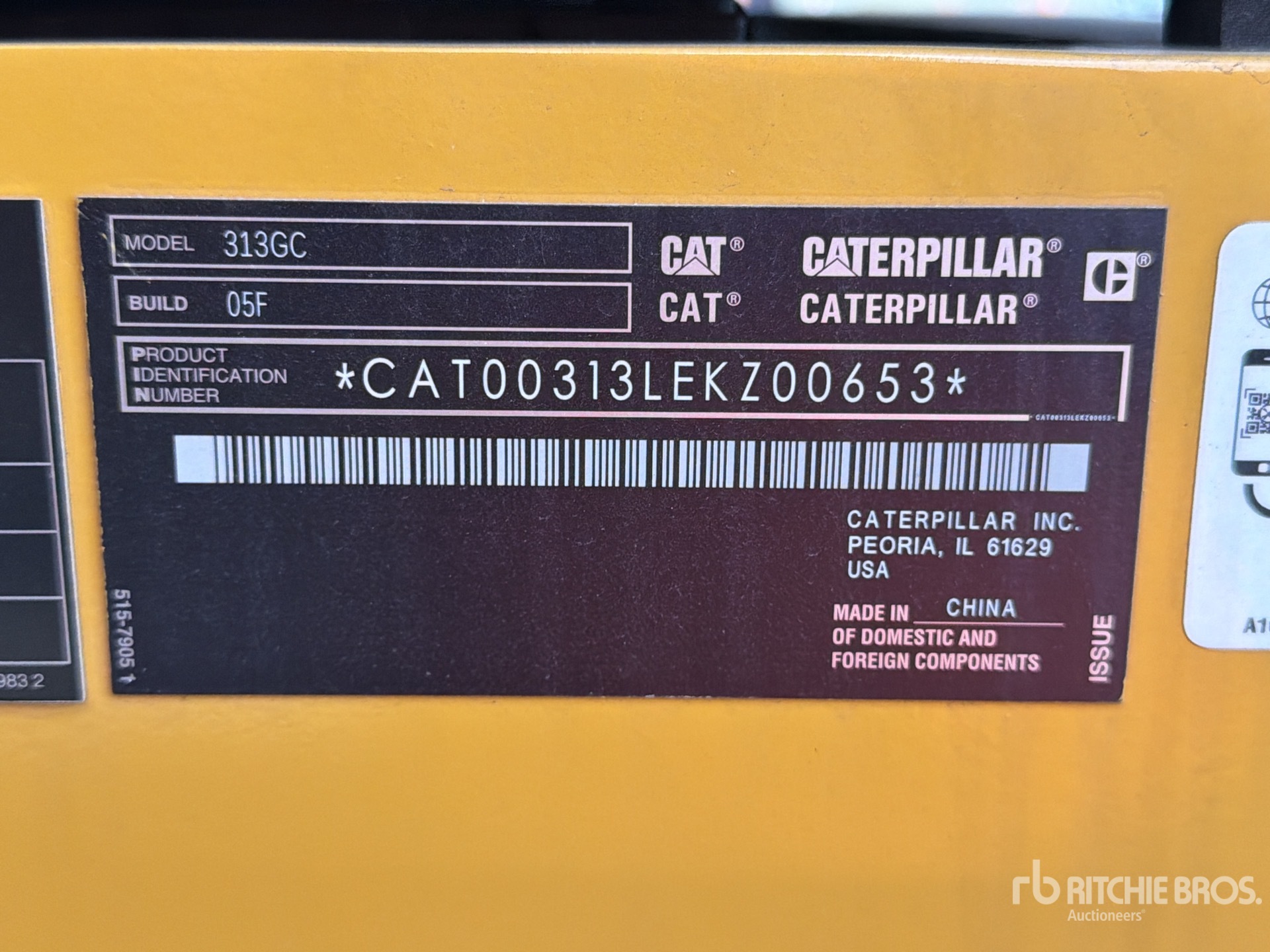 2026 Caterpillar 313 GC