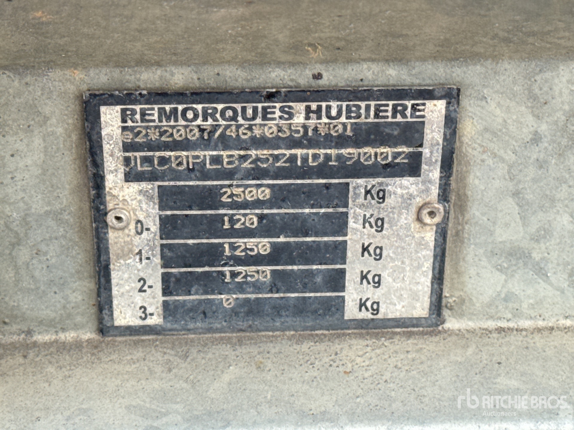 2019 Hubiere Remorque 2 Essieux T/A Plant Tr ...