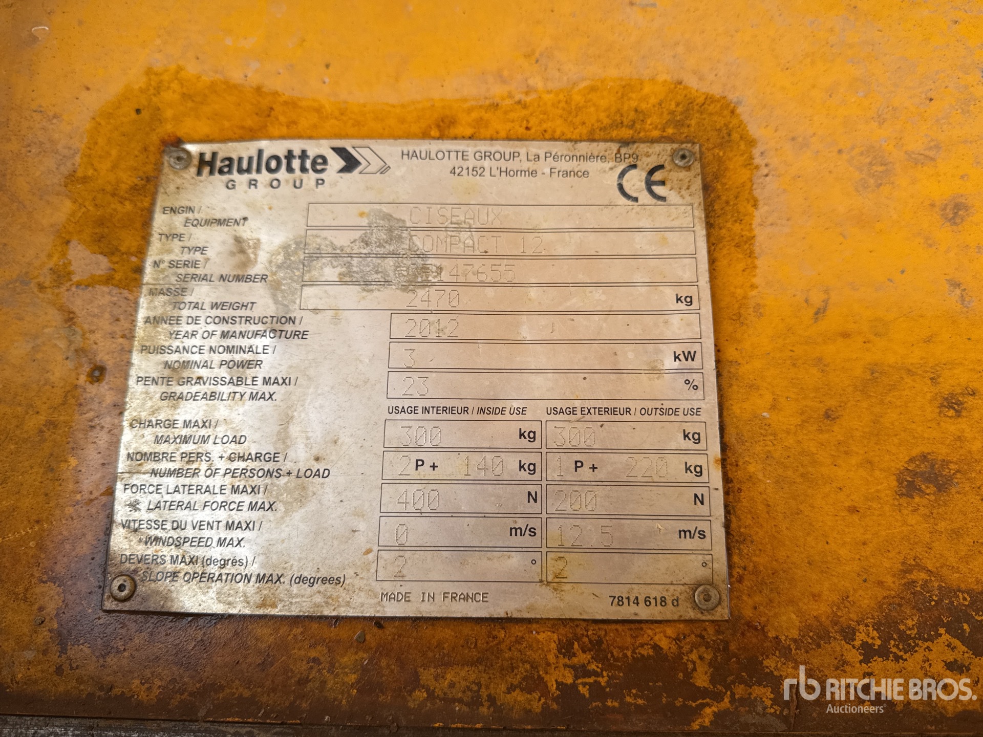 2012 Haulotte COMPACT12