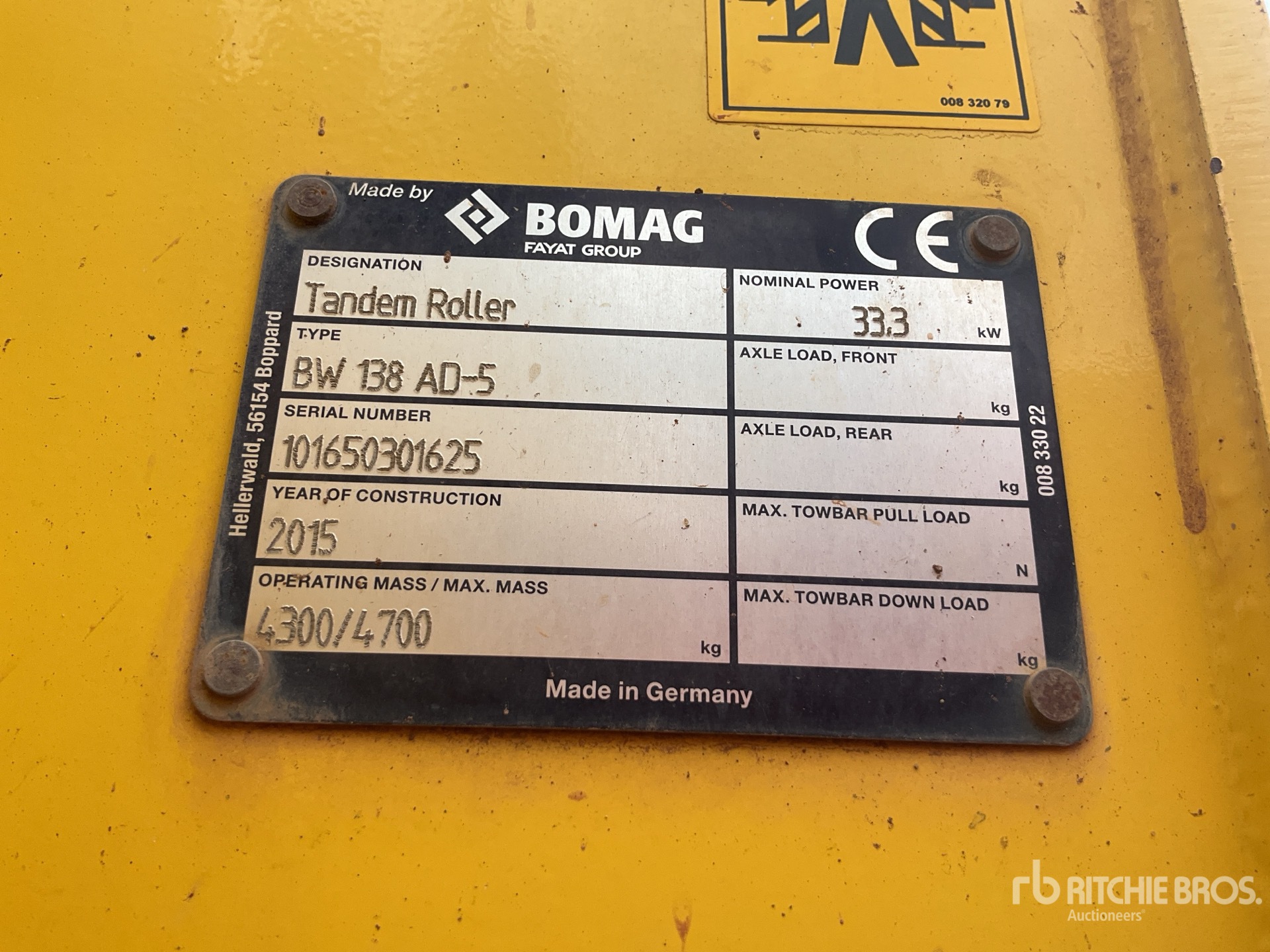 2015 Bomag BW138 -AD-5
