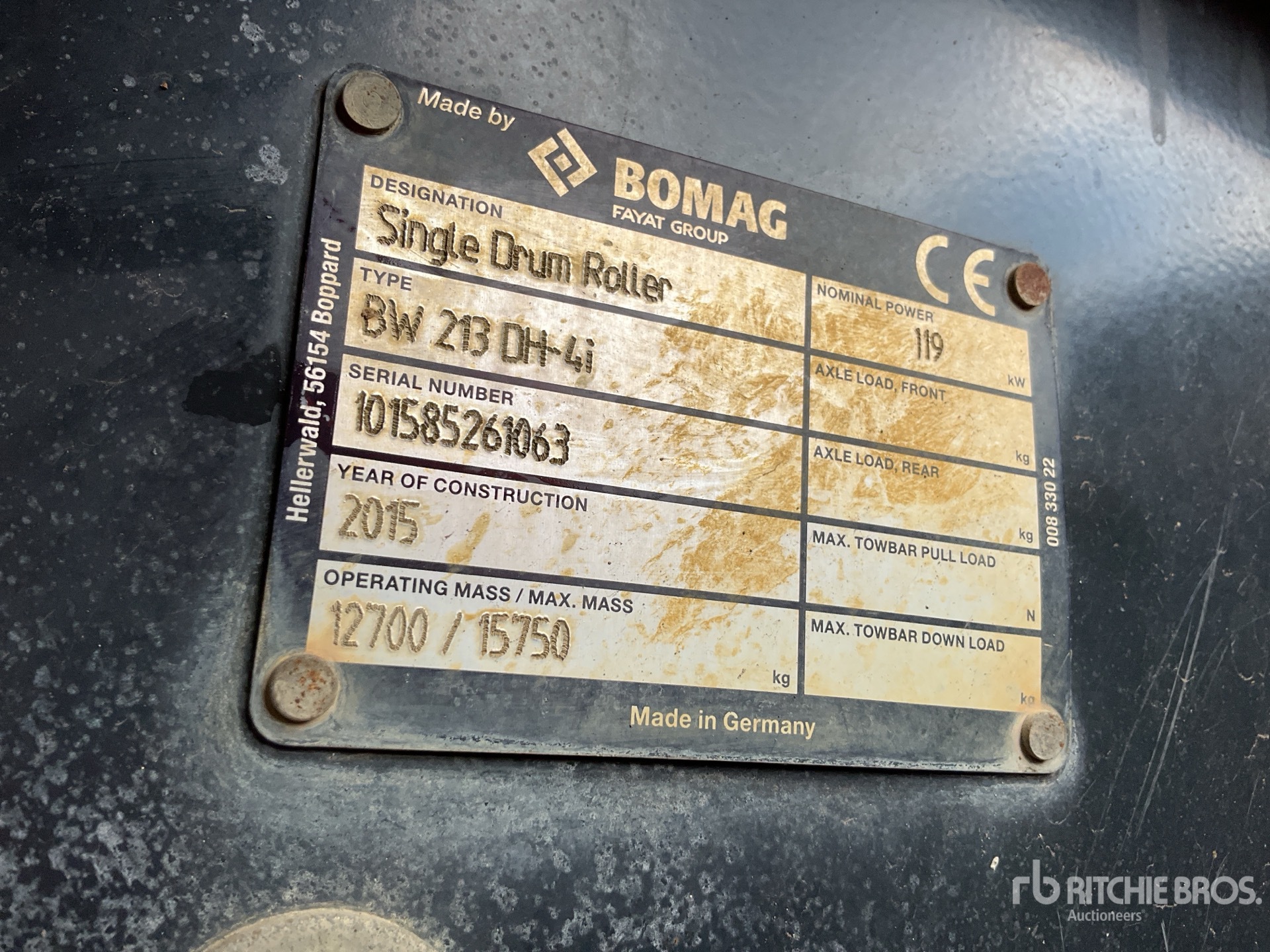 2015 Bomag BW213DH-4I