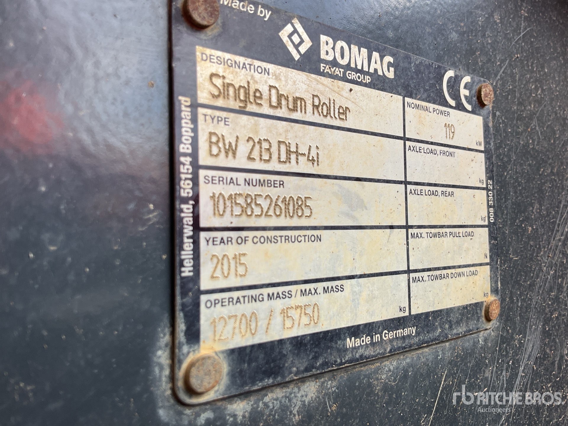 2015 Bomag BW213DH-4I