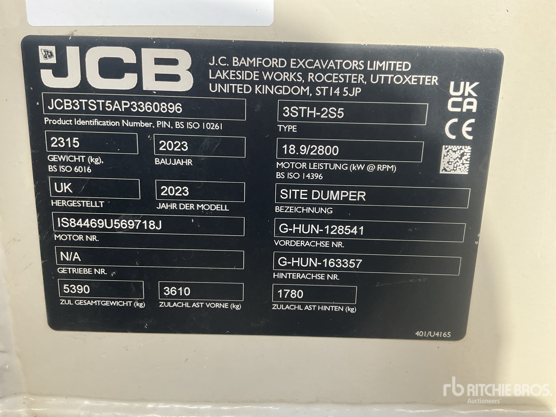 2023 JCB 3STH-2S5
