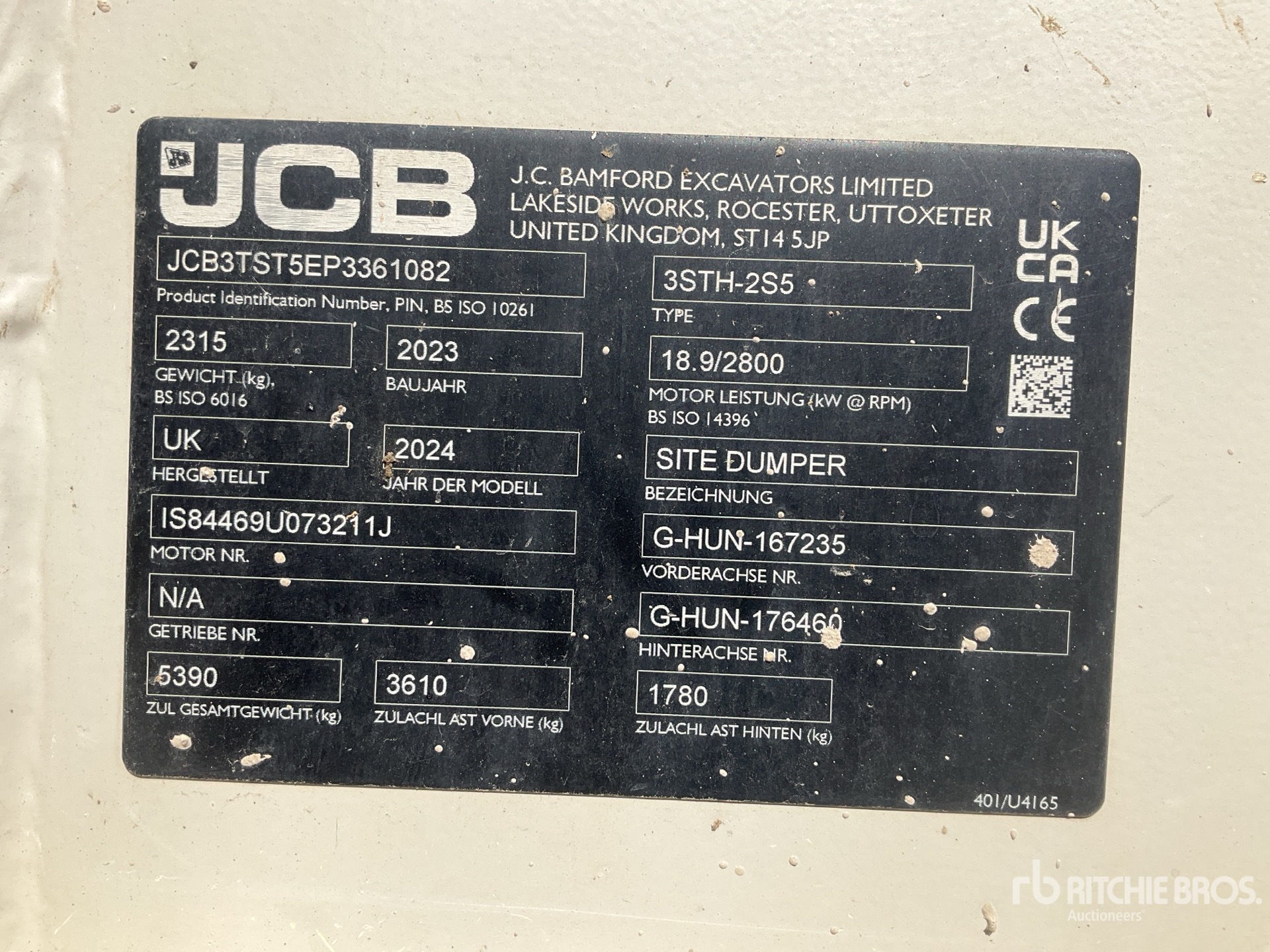 2023 JCB 3STH-2S5