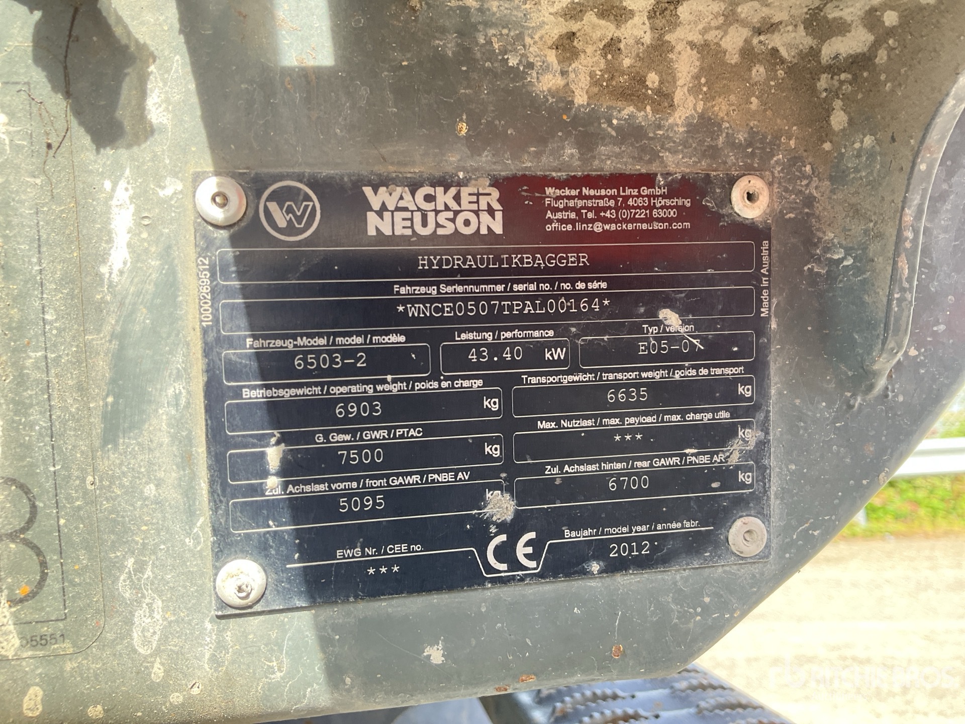 2012 Wacker Neuson 6503-2