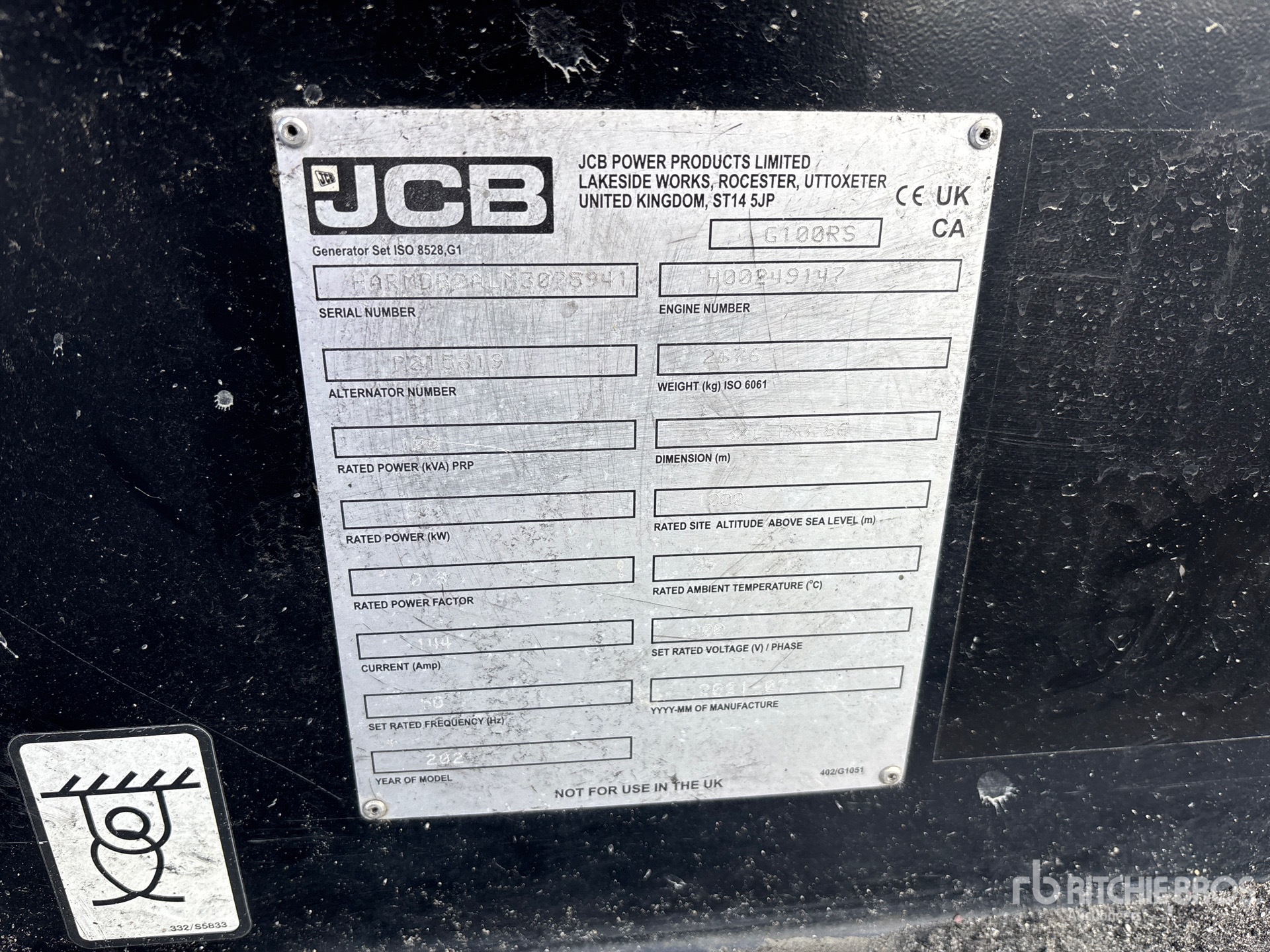 2021 JCB G100RS