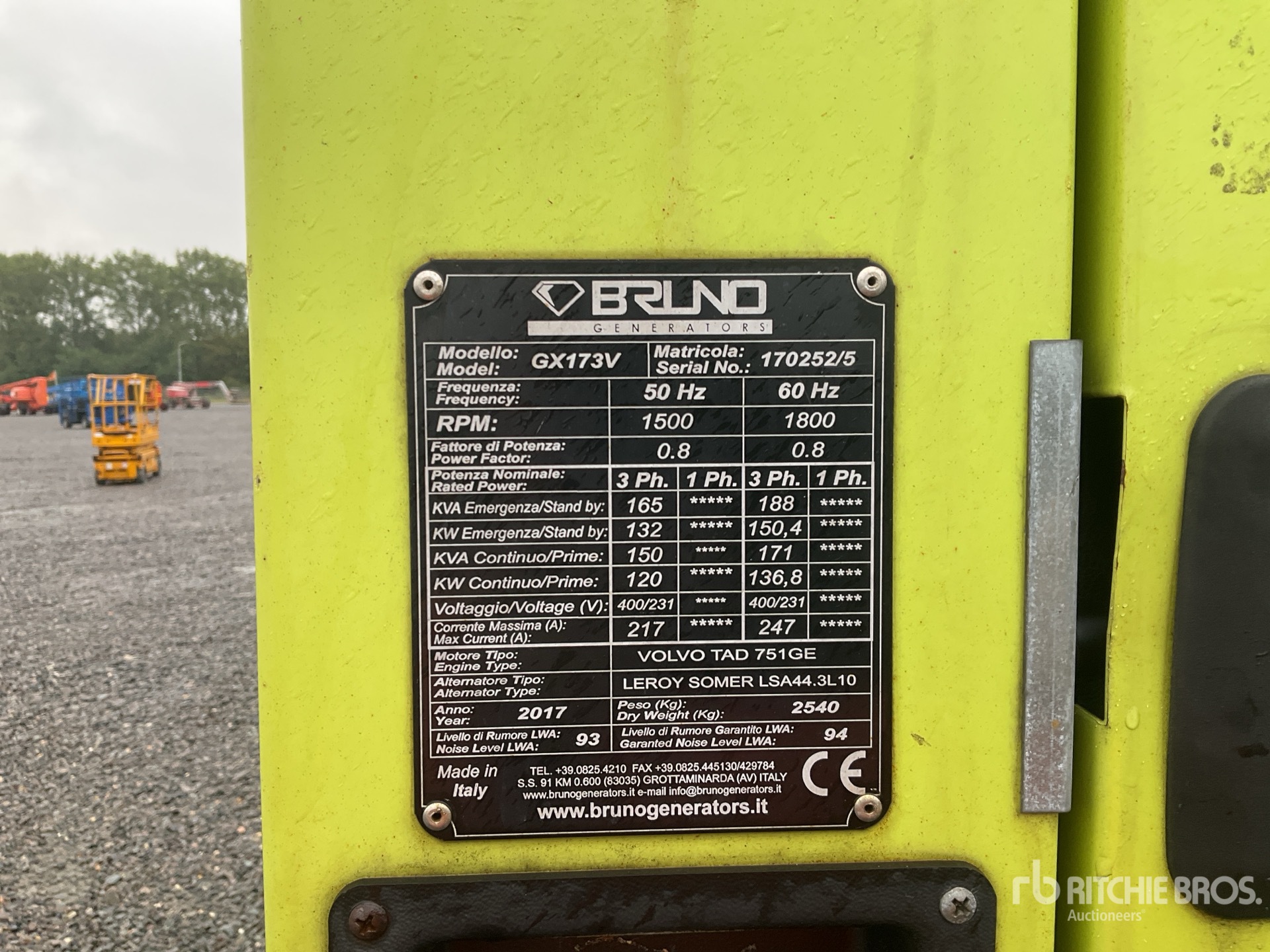 2017 Bruno GX173V