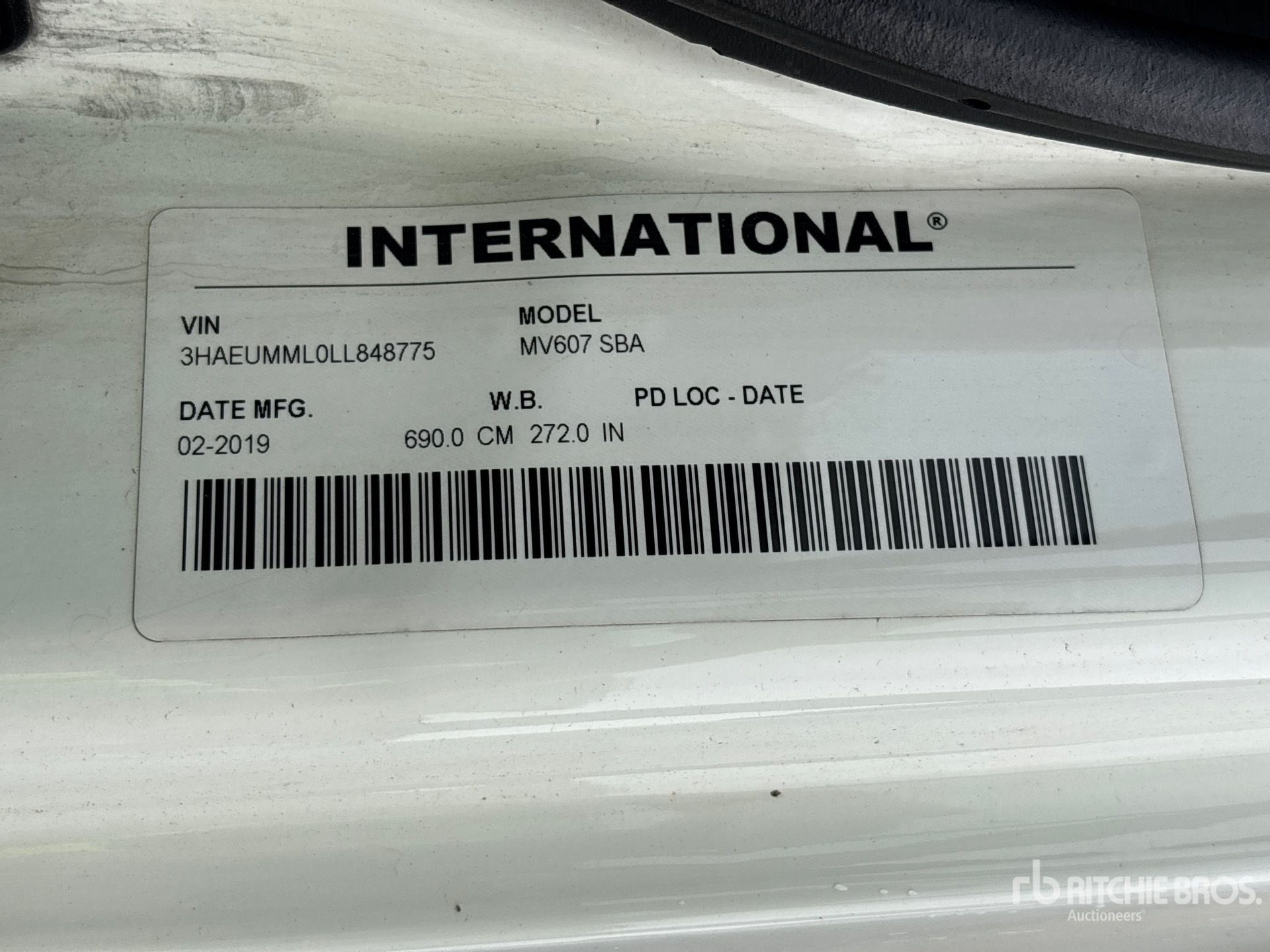 2020 International MV607