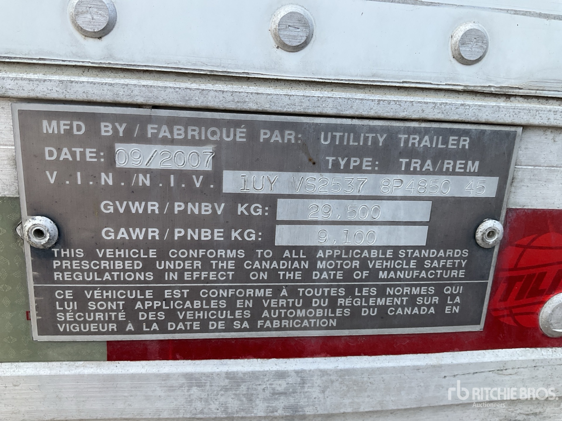 2008 Utility 53 FT X 102 IN T/A