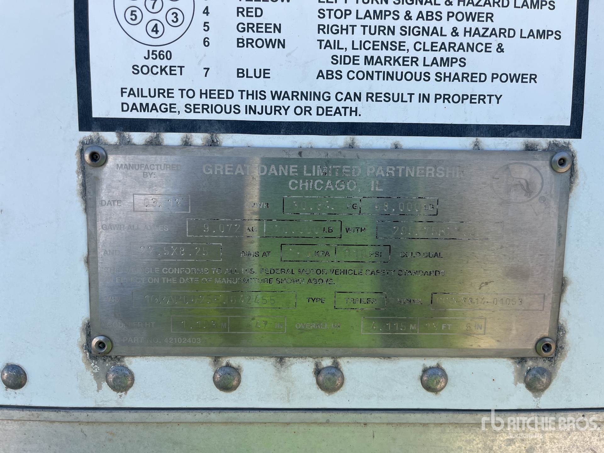 2014 Great Dane CCC-3314-01053