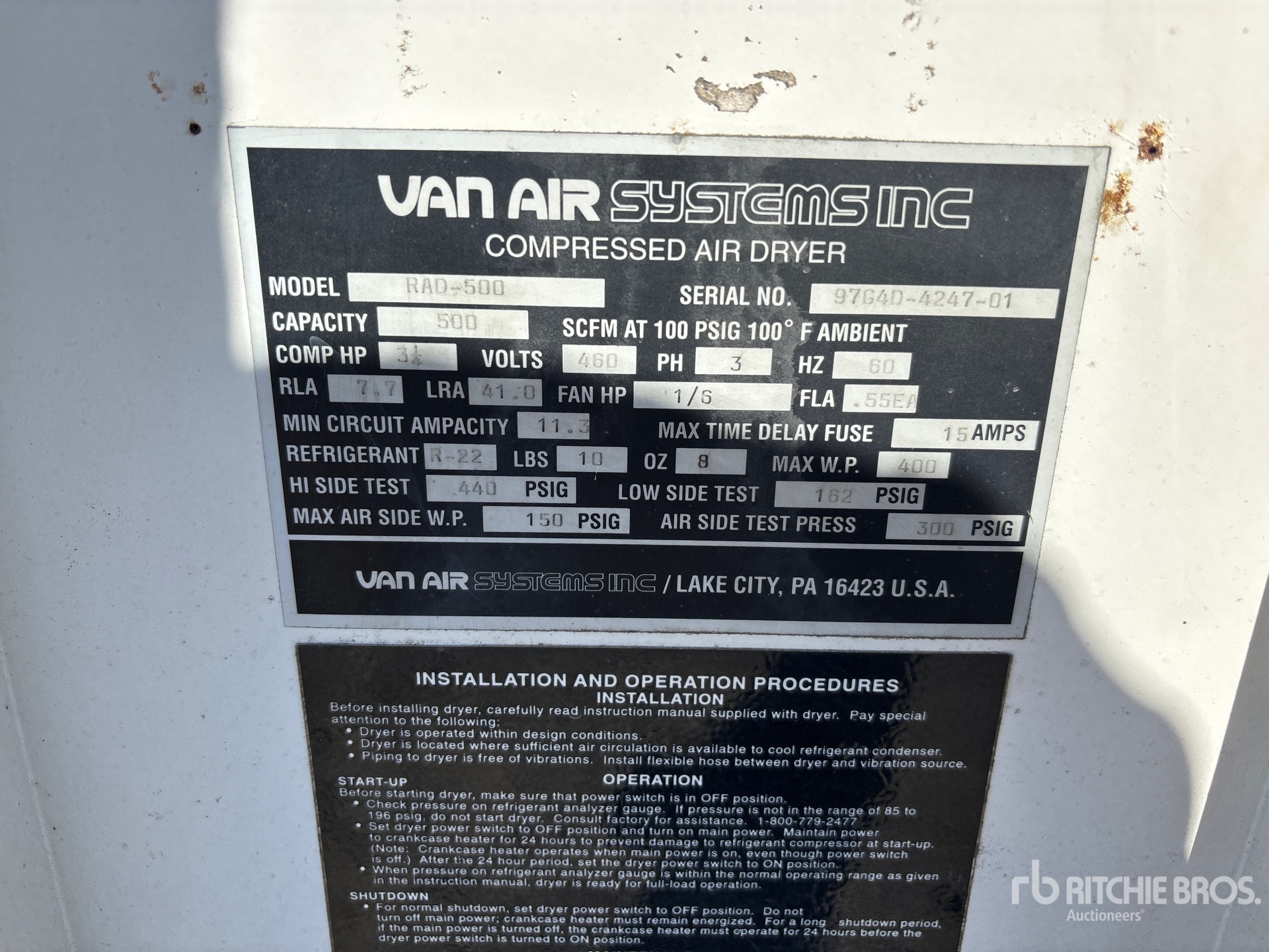 Van Air RAD-500