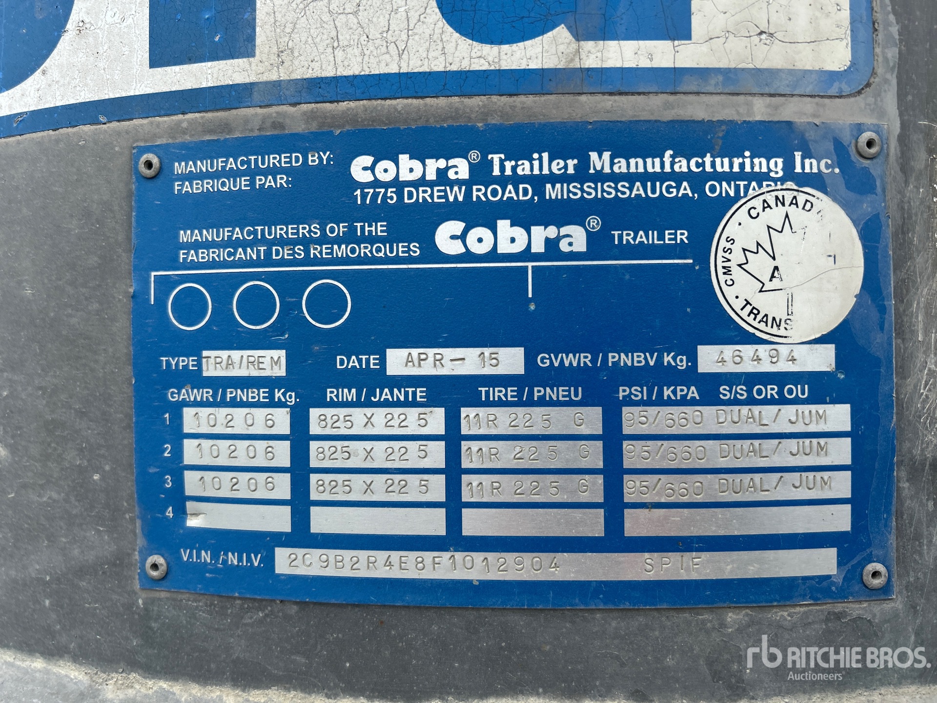2015 Cobra 17 ft Tri/A