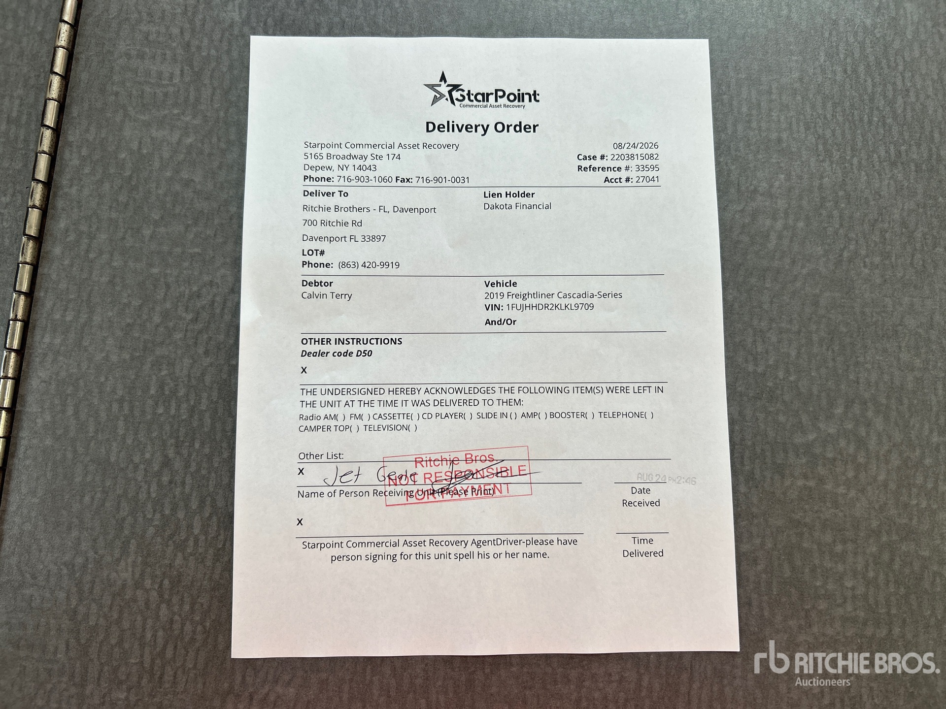 2019 Freightliner CASCADIA