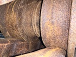 Undercarriage with Left Track Rollers