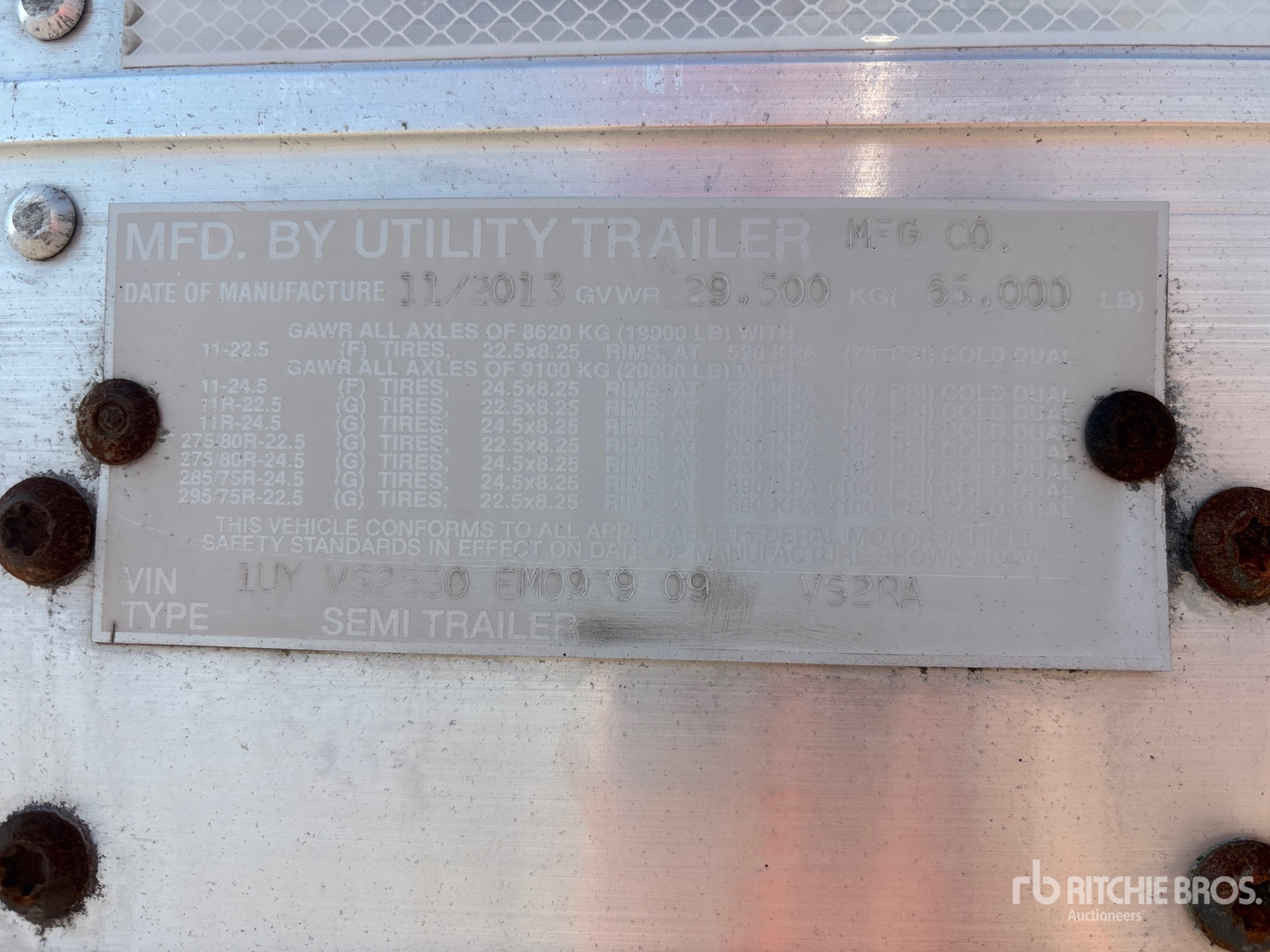 2014 Utility VS2RA