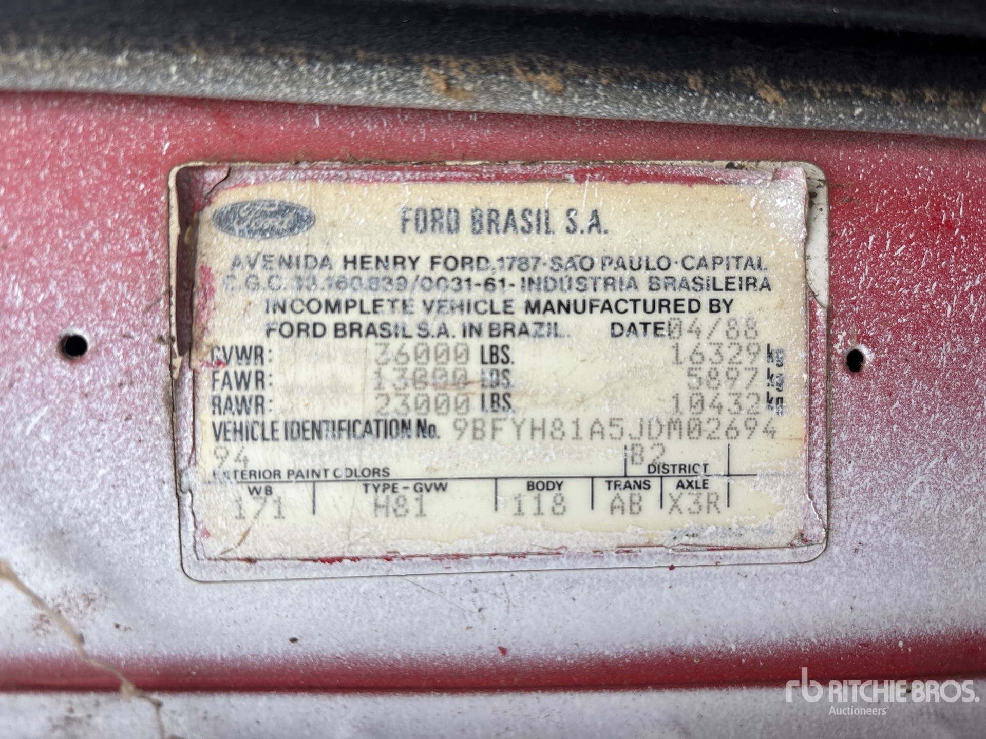 1988 Ford CARGO 8000