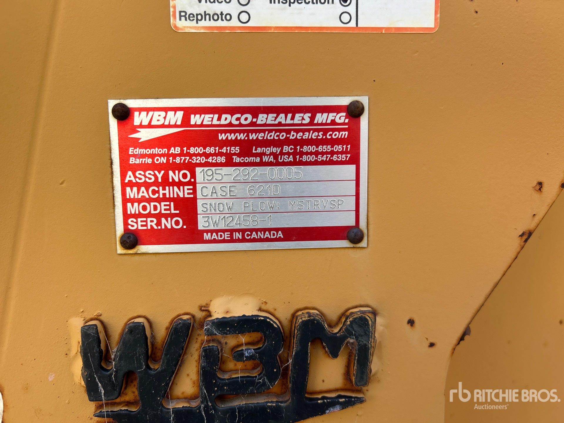 Wabash 144 IN Q/C BLADE - FITS CASE 621D