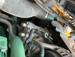 Engine with A/C Compressor
